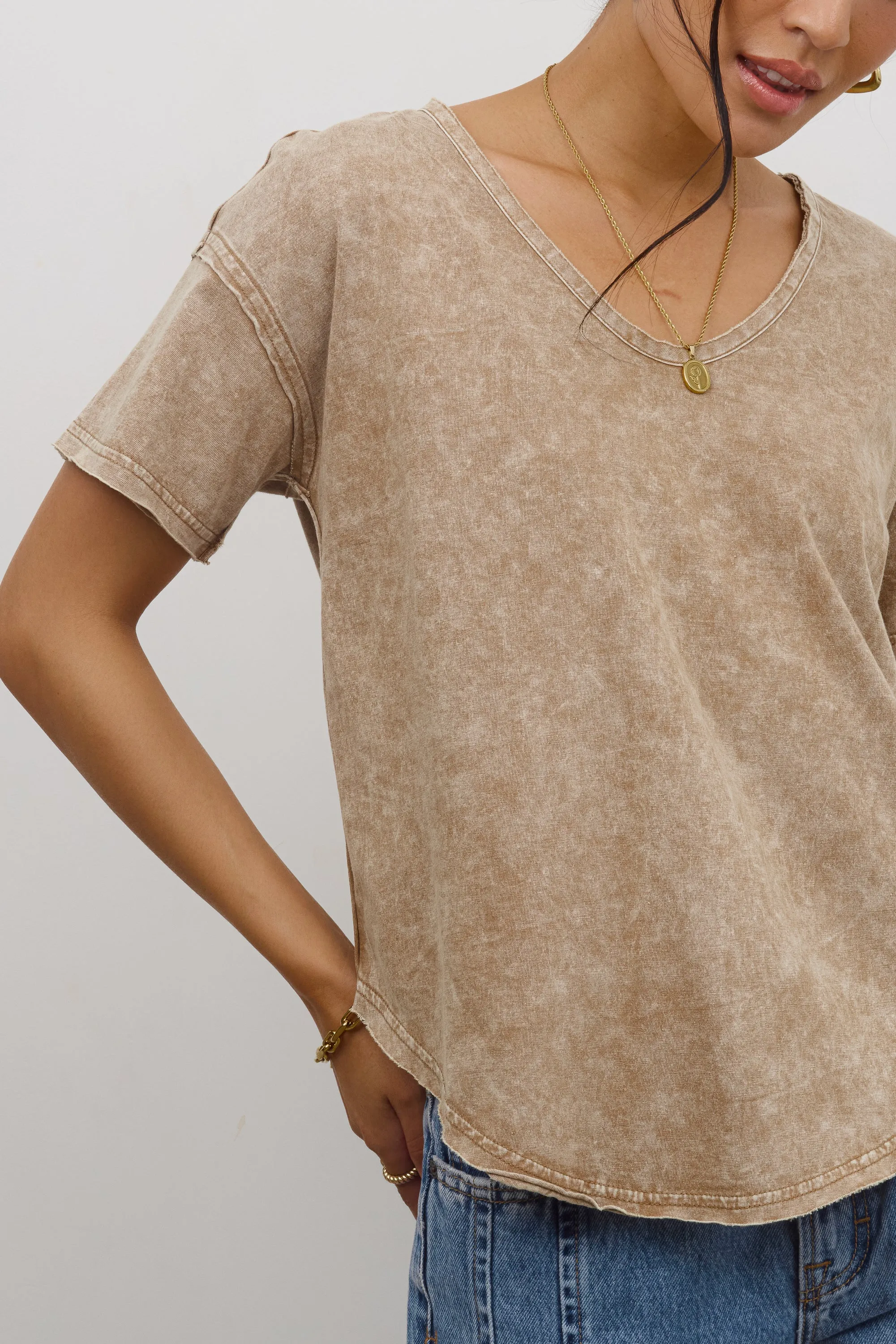 Georgia Knit Top in Brown - FINAL SALE sold by bohme product image thumbnail 5