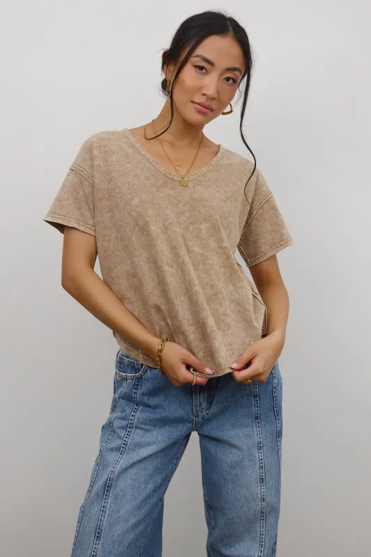 Georgia Knit Top in Brown - FINAL SALE sold by bohme