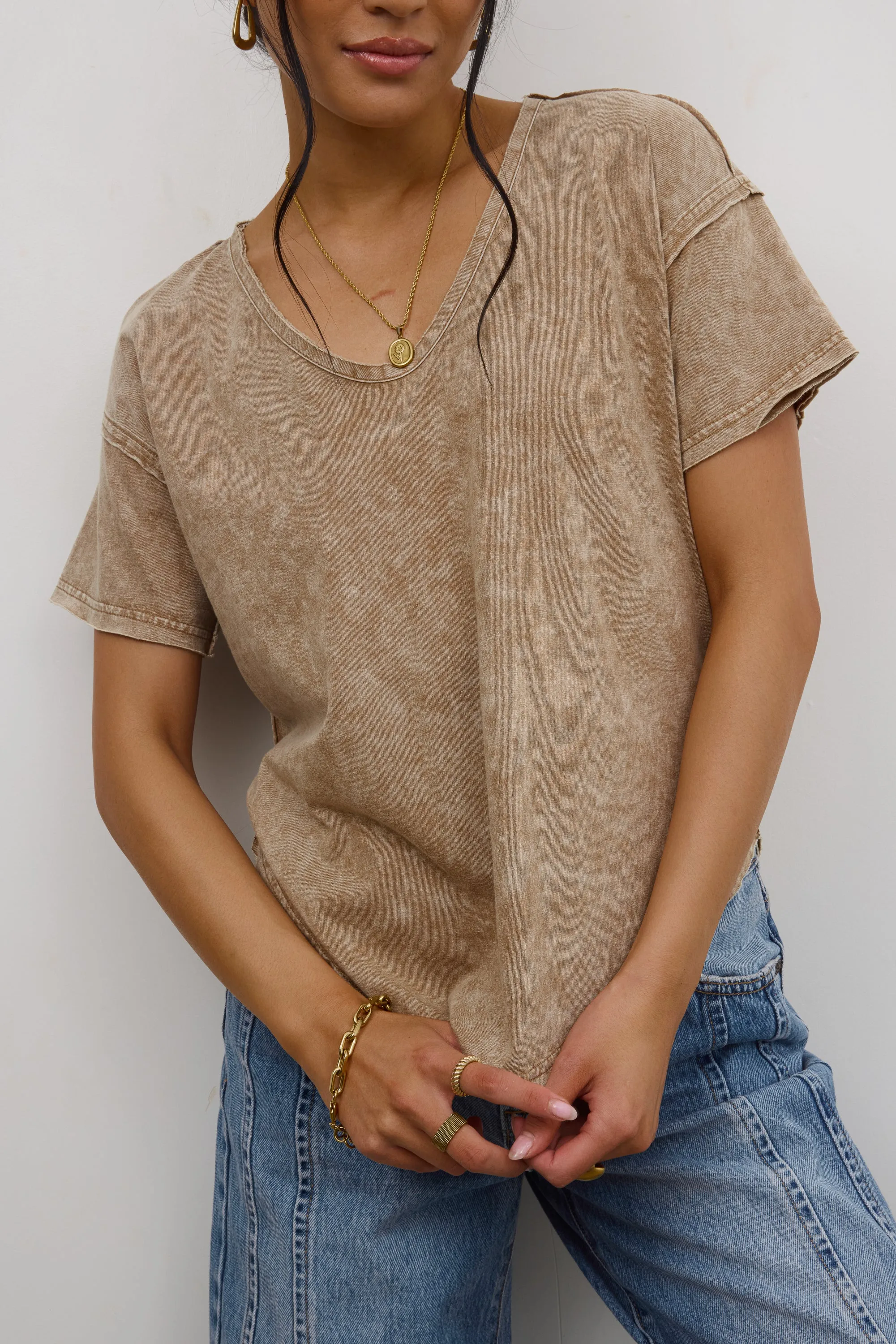 Georgia Knit Top in Brown - FINAL SALE sold by bohme product image thumbnail 3