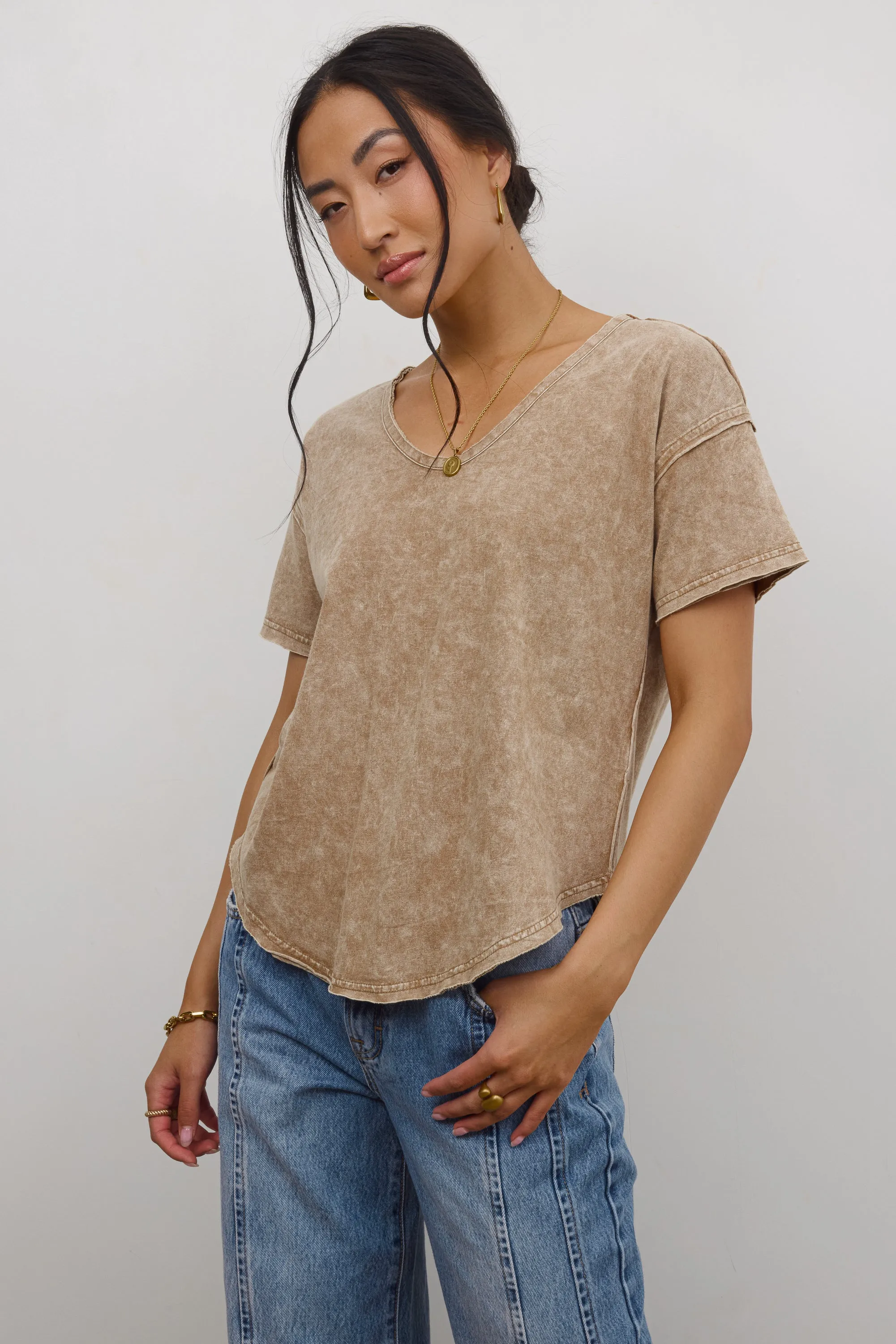 Georgia Knit Top in Brown - FINAL SALE sold by bohme product image thumbnail 4