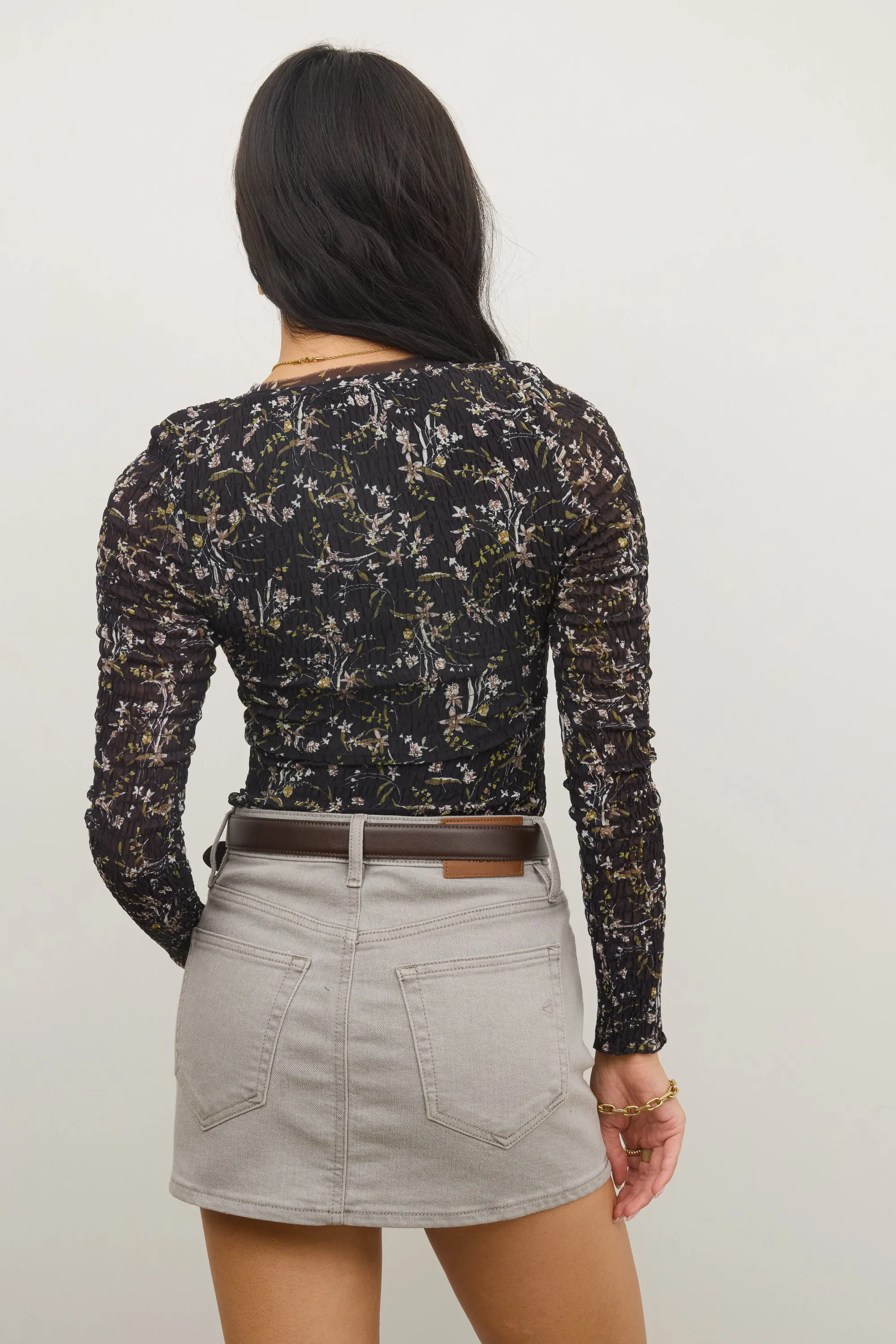 Jessica Smocked Top sold by bohme product image thumbnail 3