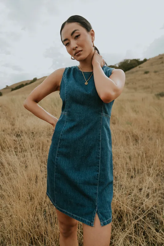 Kennedy Denim Mini Dress sold by bohme