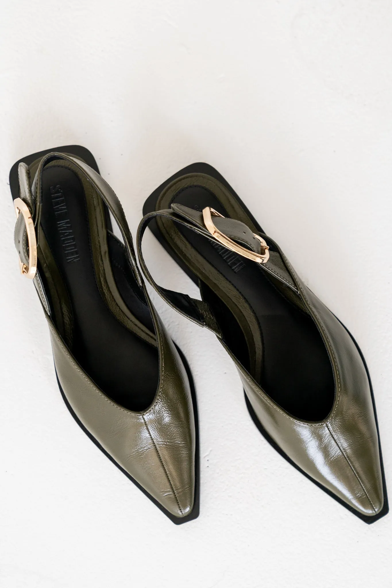 Steve Madden Shay Slingback Flats in Olive sold by bohme product image thumbnail 4