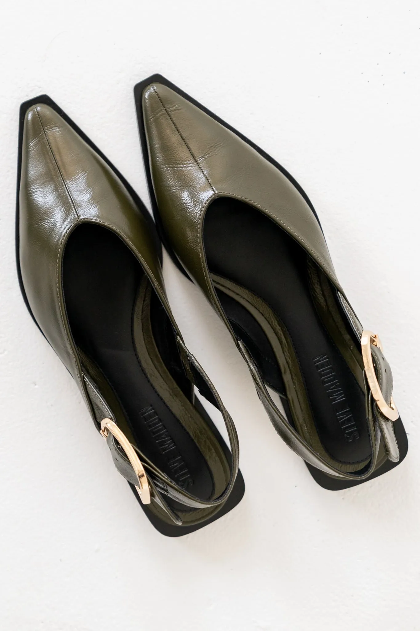 Steve Madden Shay Slingback Flats in Olive sold by bohme product image thumbnail 5