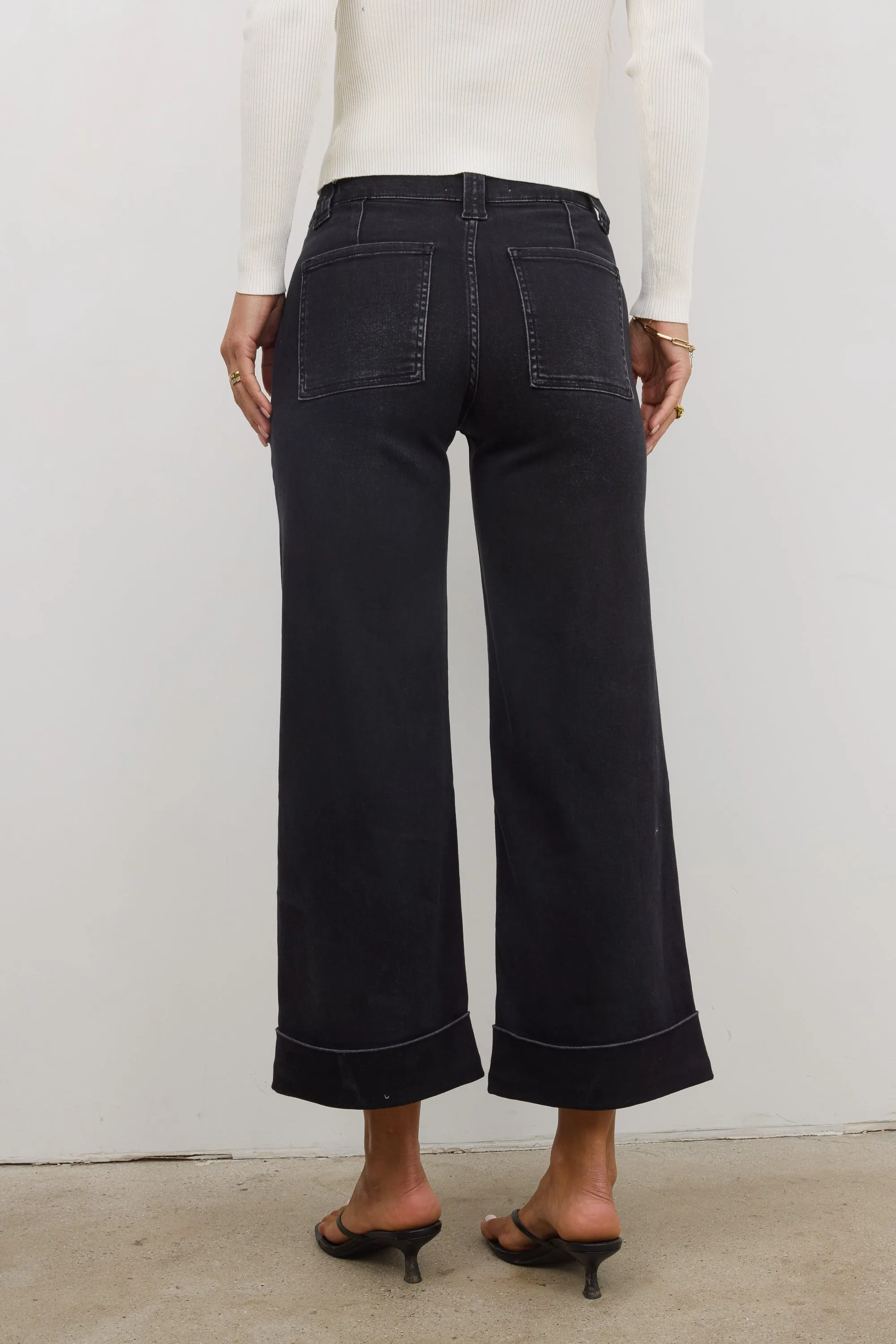 Kayden Cuffed Wide Leg Jeans sold by bohme product image thumbnail 2