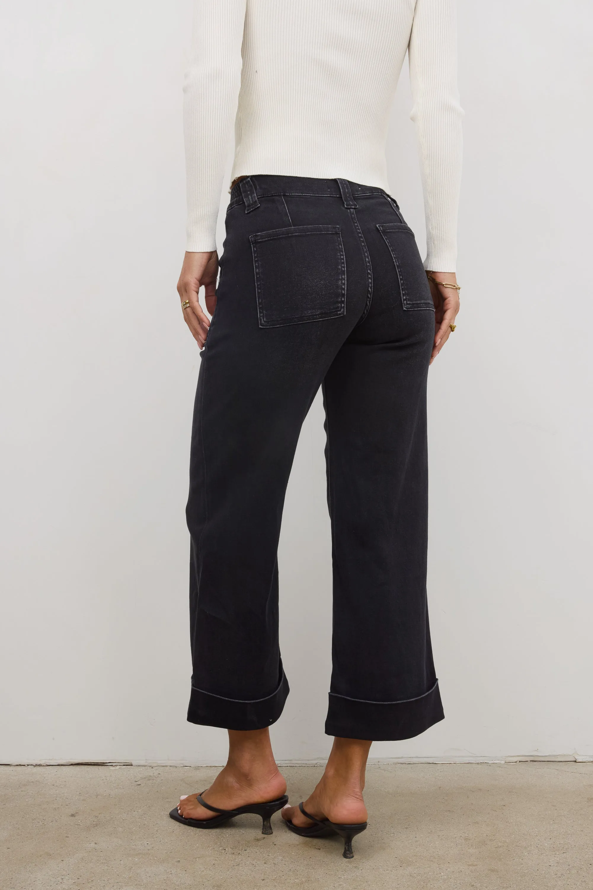 Kayden Cuffed Wide Leg Jeans sold by bohme product image thumbnail 4