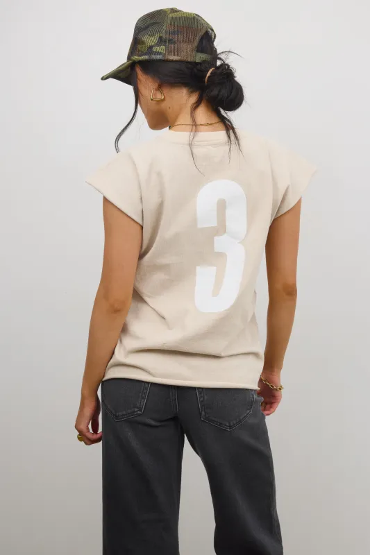 Vinnie Muscle Tee in Beige sold by bohme