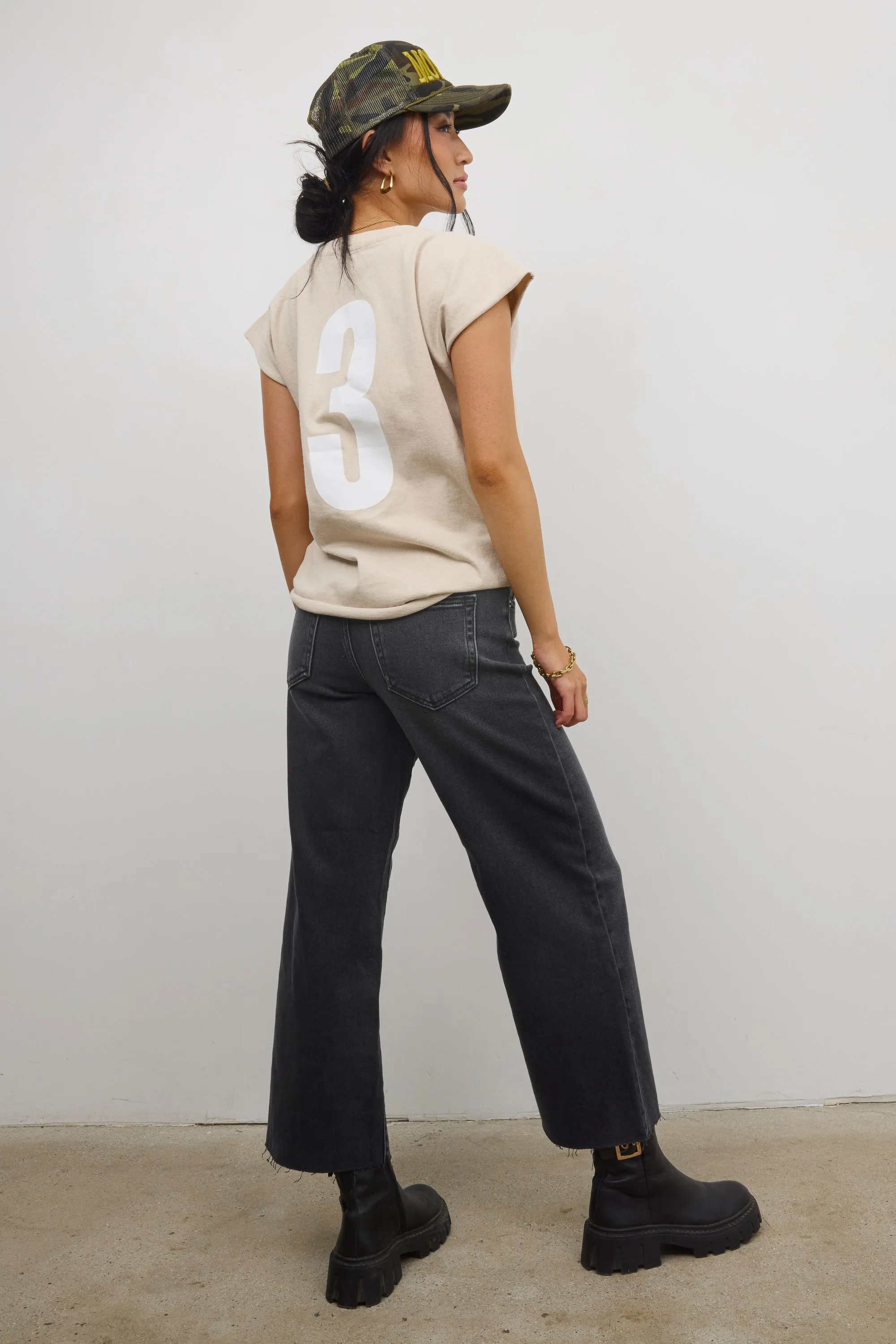 Vinnie Muscle Tee in Beige sold by bohme product image thumbnail 4