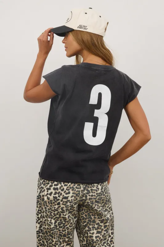 Vinnie Muscle Tee in Black sold by bohme