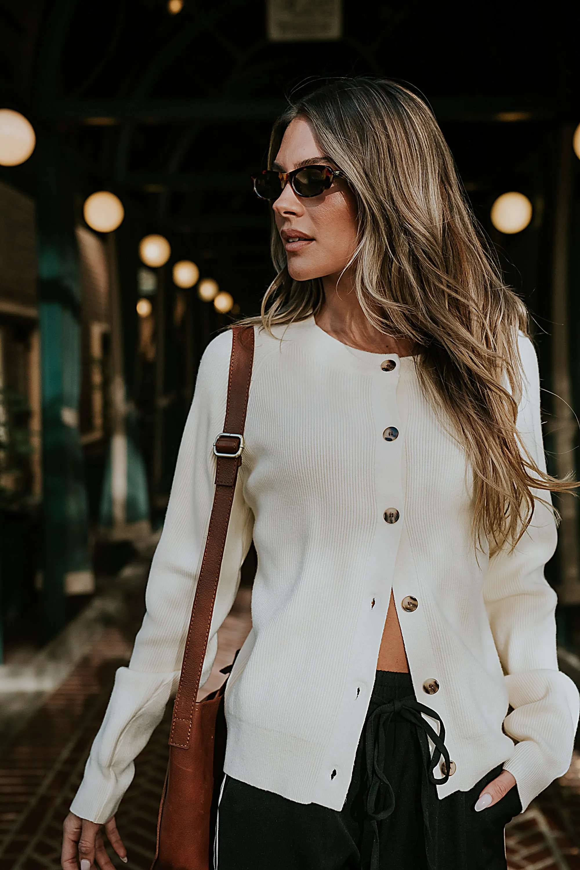 Debbie Ribbed Sweater in Ivory sold by bohme product image thumbnail 3