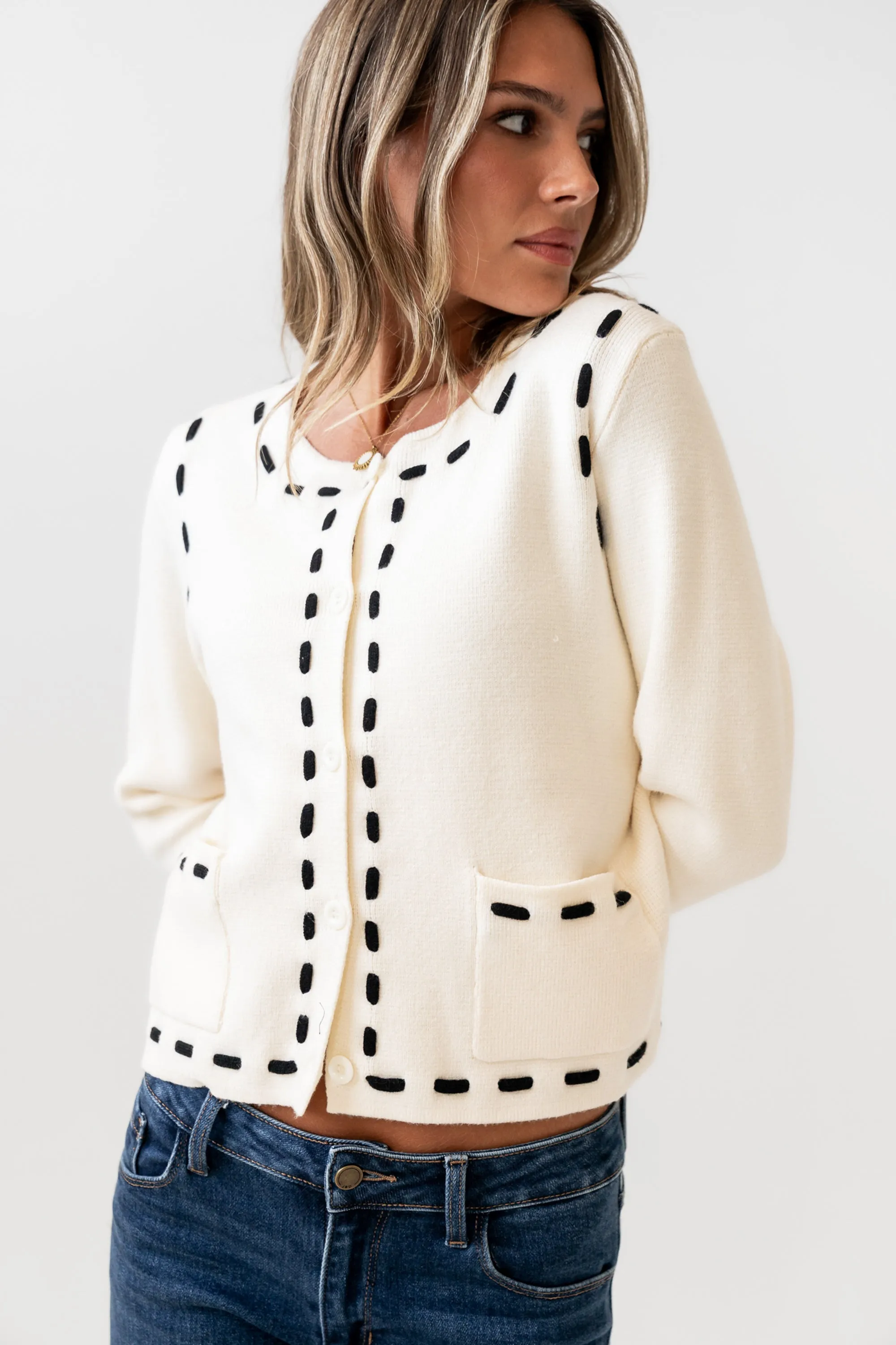 Oliver Knit Cardigan - FINAL SALE sold by bohme product image thumbnail 3