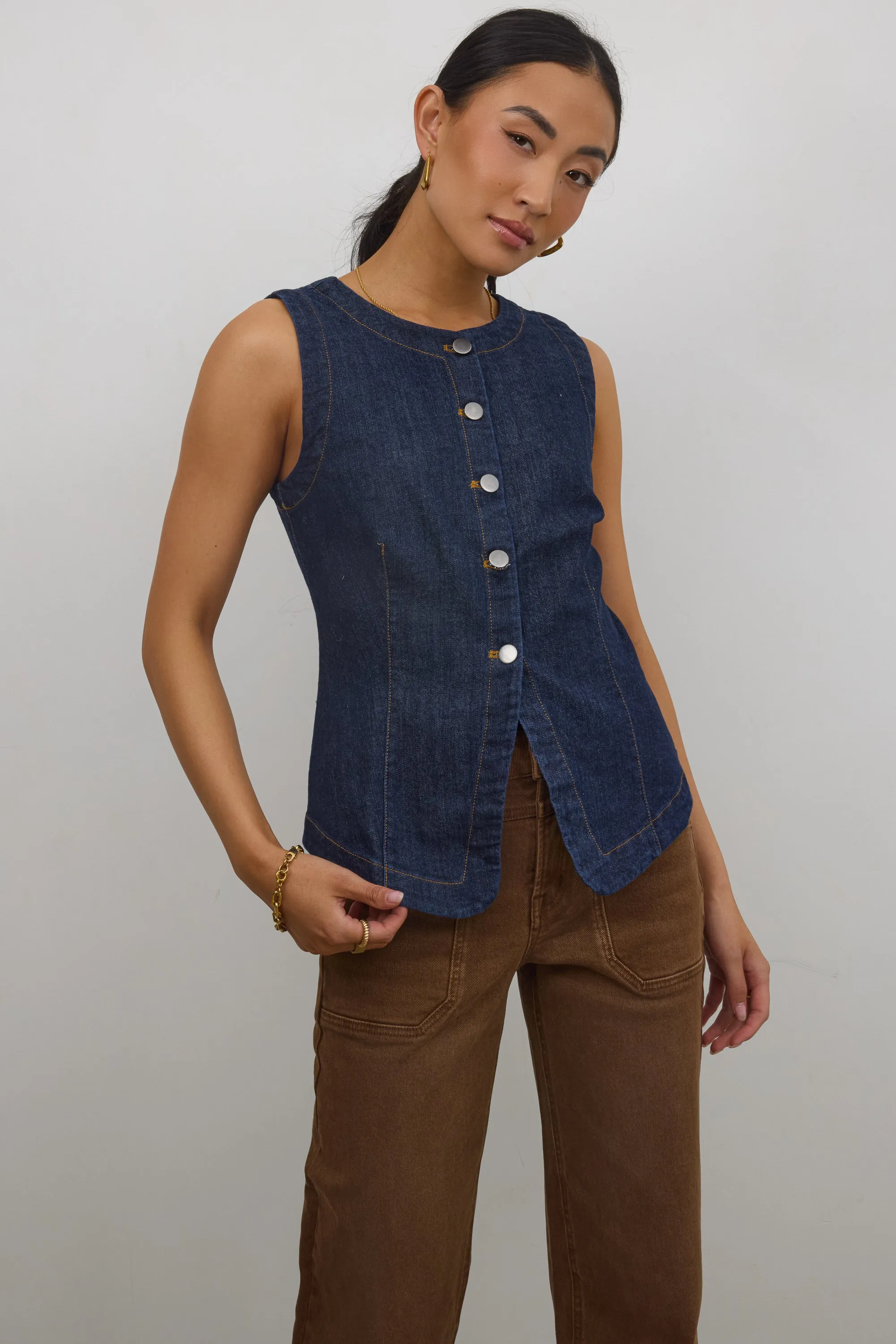 Jenny Denim Vest sold by bohme product image thumbnail 4