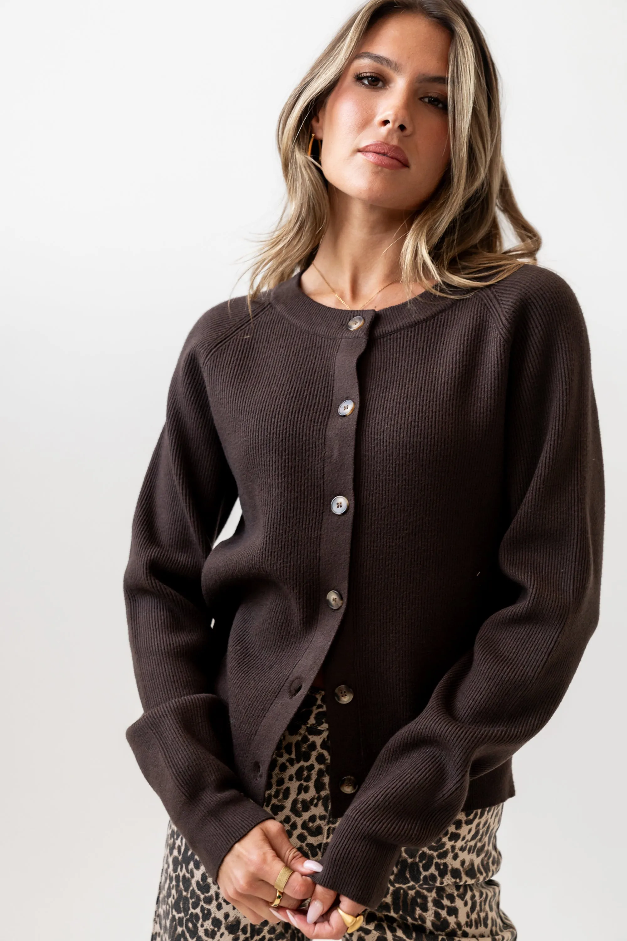Debbie Ribbed Sweater in Brown sold by bohme product image thumbnail 5