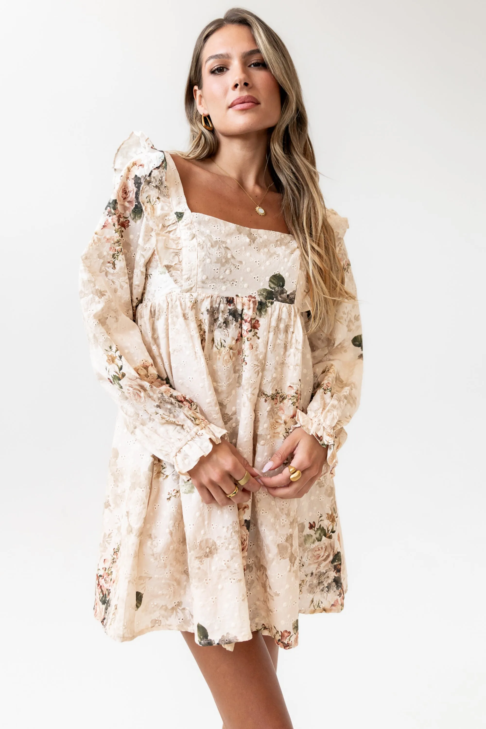 Kathy Floral Mini Dress - FINAL SALE sold by bohme product image thumbnail 3