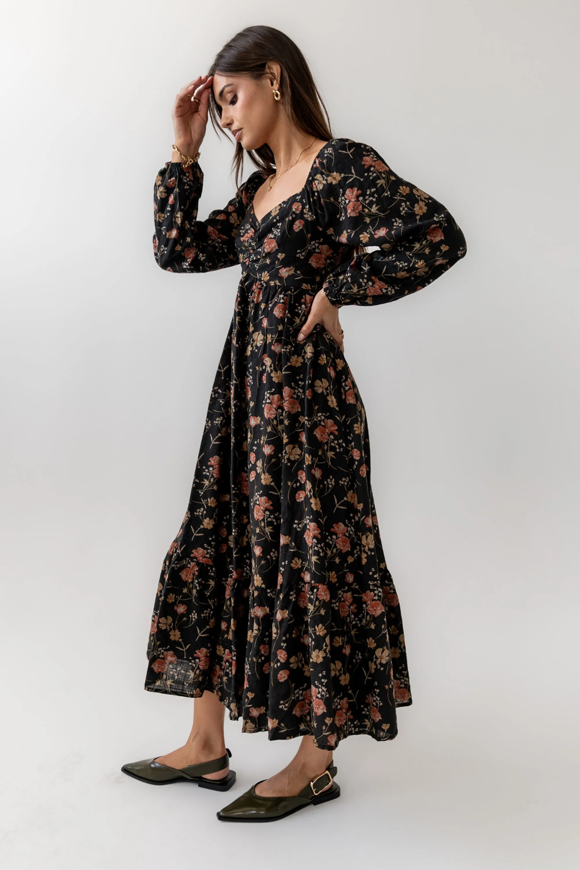 Michelle Floral Maxi Dress sold by bohme