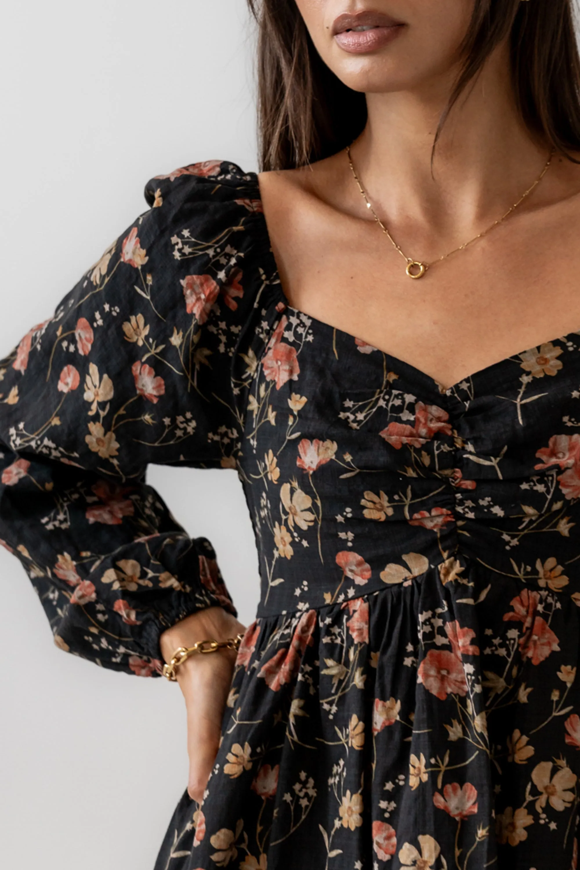 Michelle Floral Maxi Dress sold by bohme product image thumbnail 4