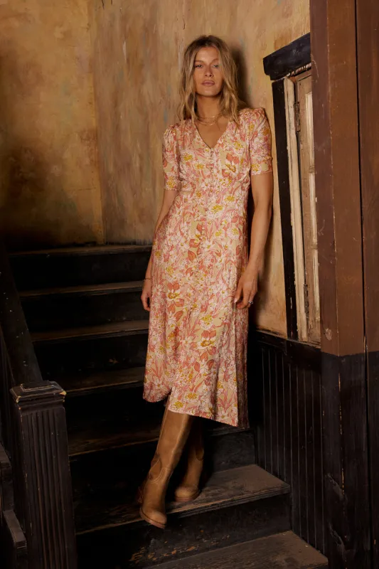 Jennifer Floral Maxi Dress sold by bohme