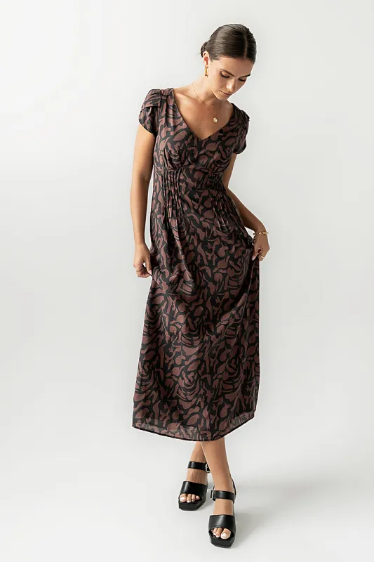 Kennedy Abstract Maxi Dress sold by bohme