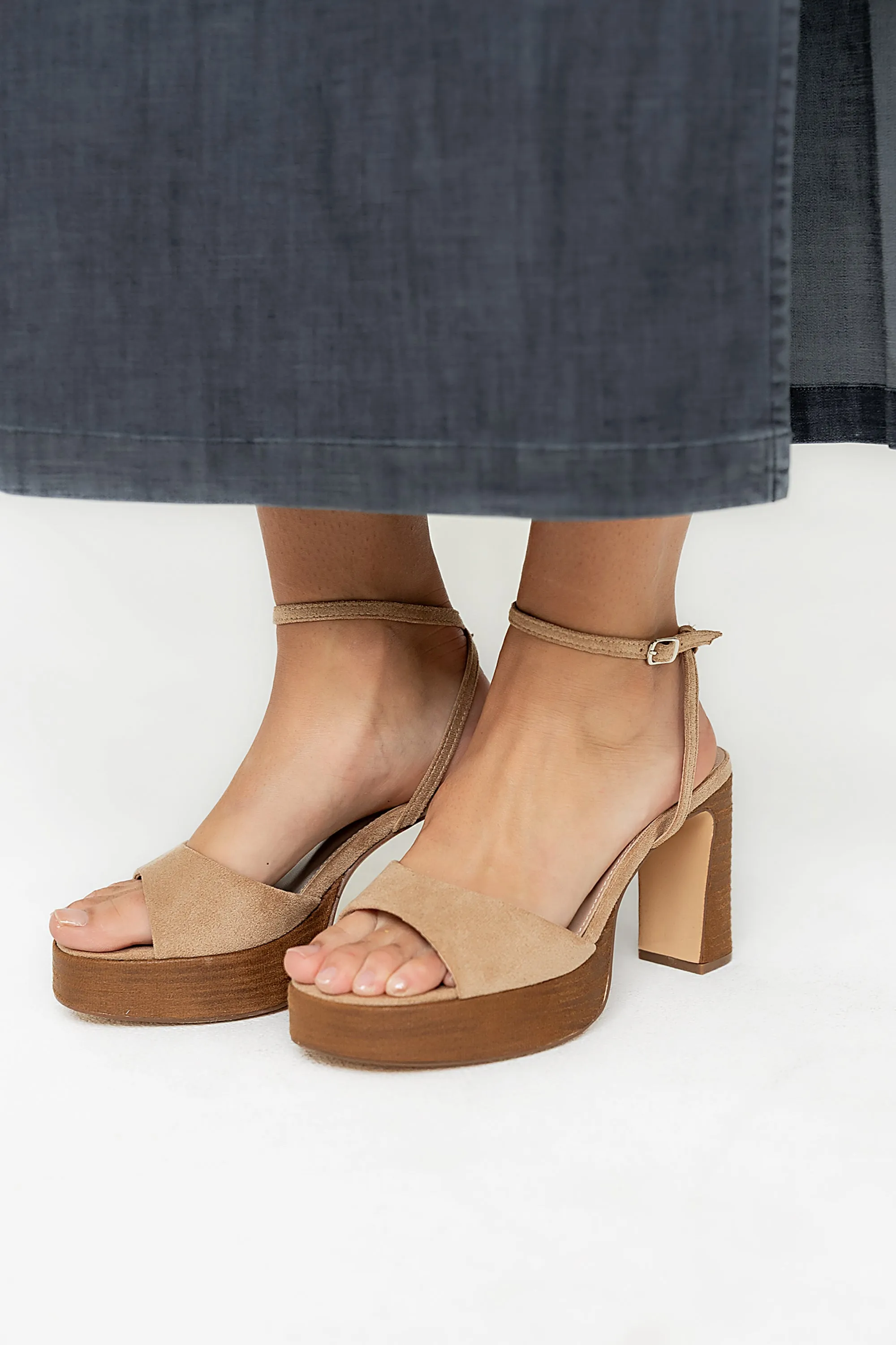 Jackie Platform Heel in Sand sold by bohme product image thumbnail 2