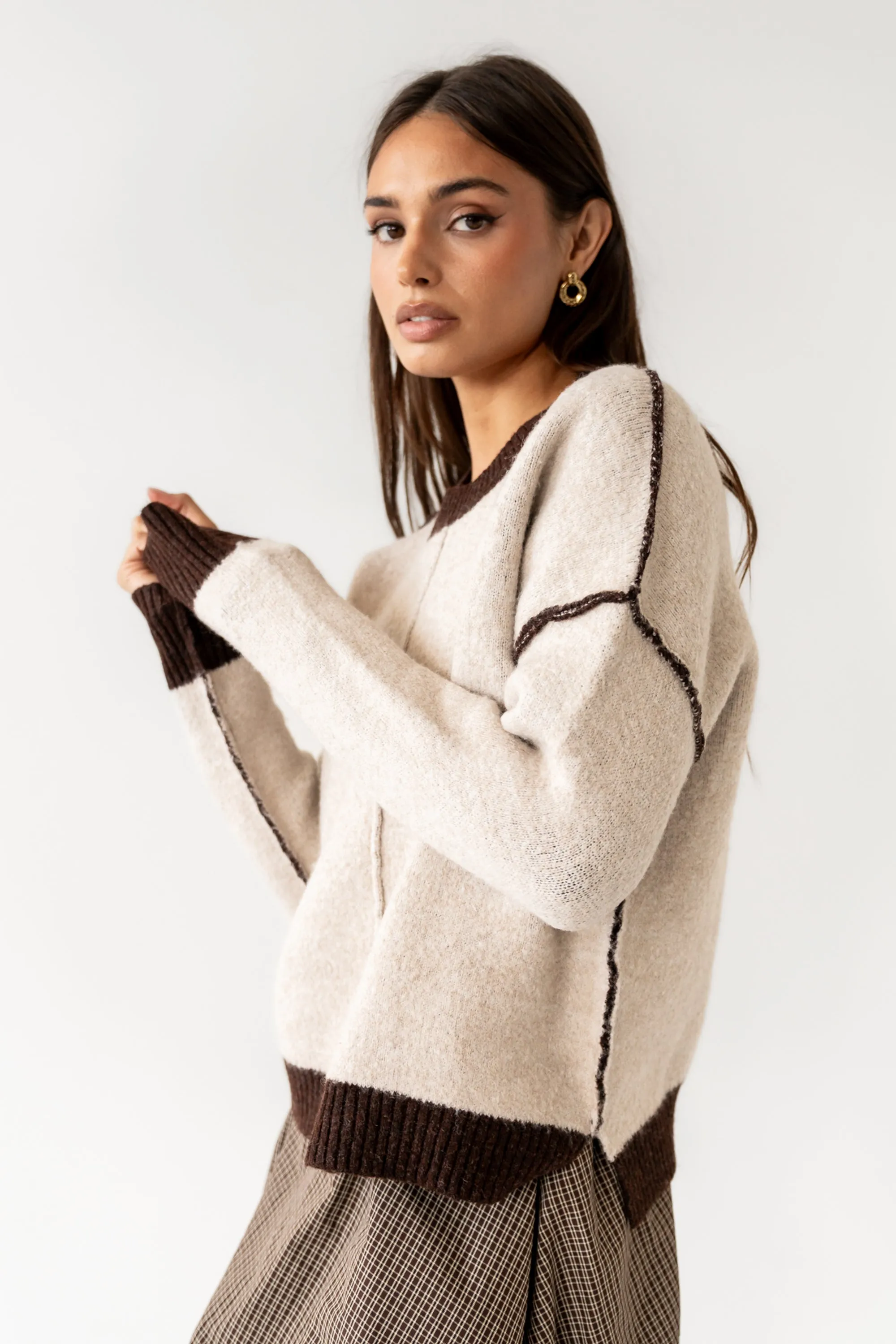 Junie Contrast Sweater sold by bohme product image thumbnail 3