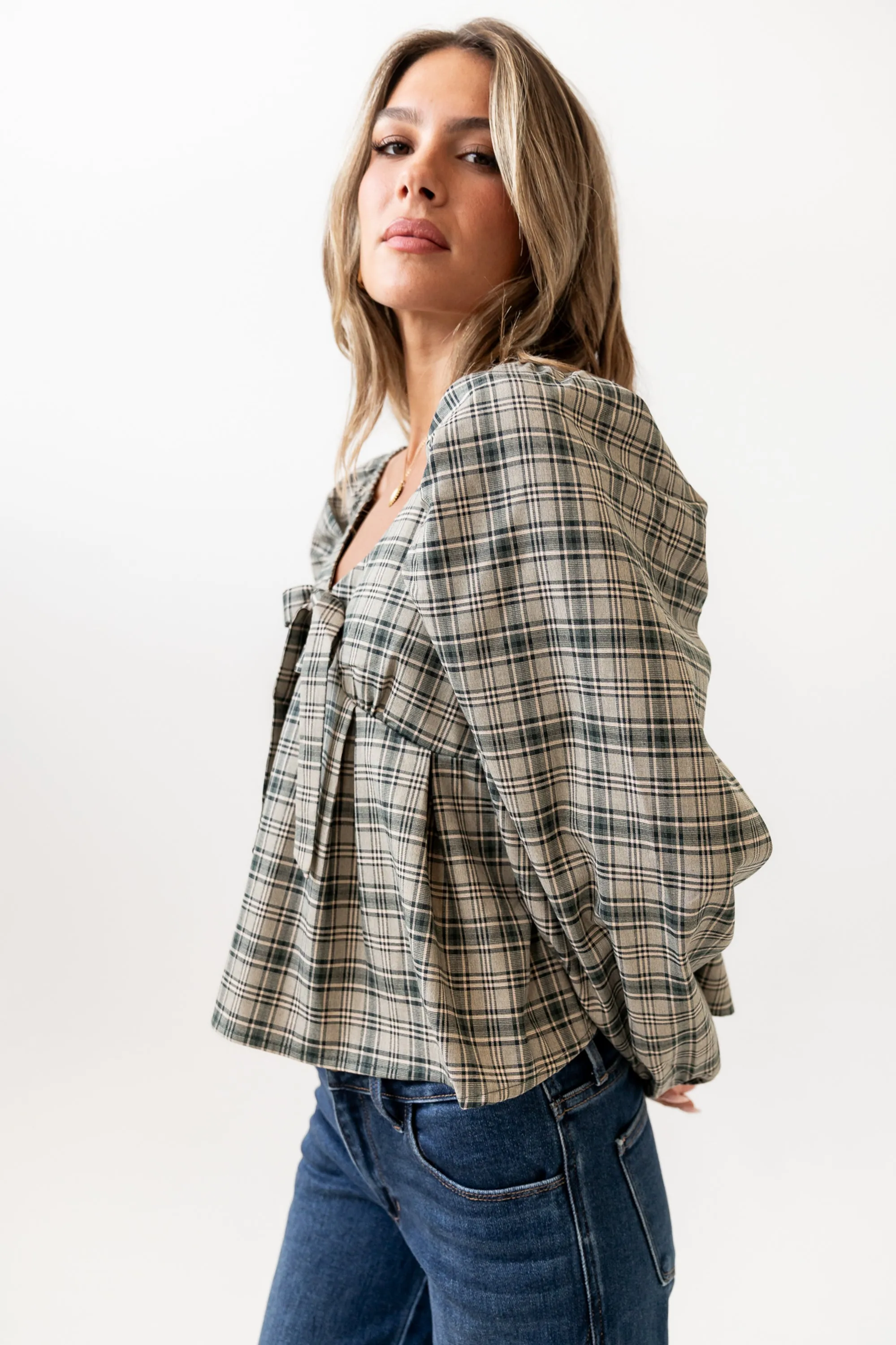 Smith Plaid Blouse sold by bohme product image thumbnail 5