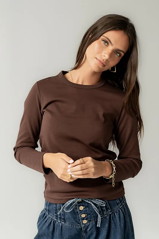 Makayla Shirt in Brown sold by bohme