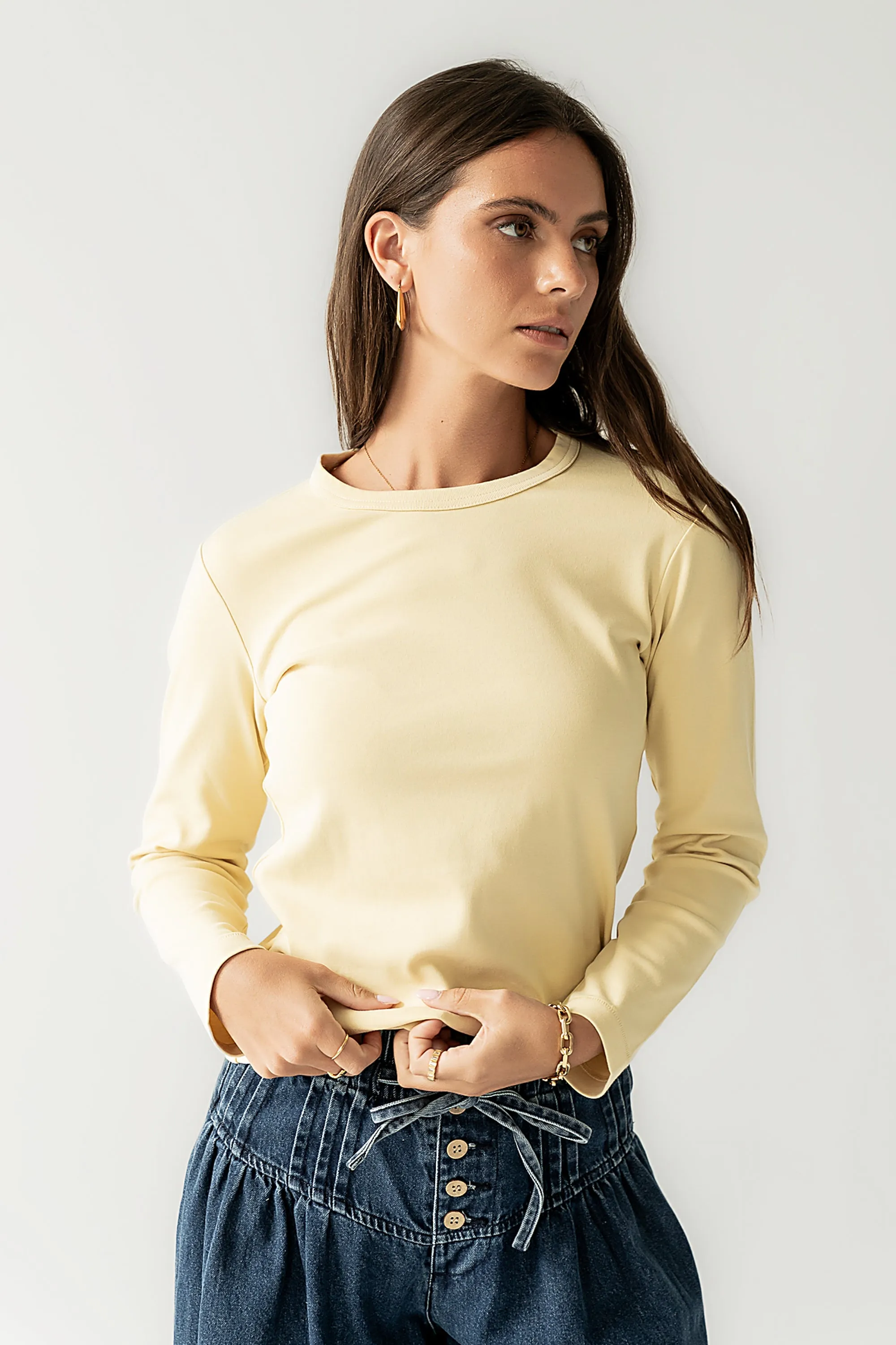 Makayla Shirt in Yellow sold by bohme product image thumbnail 4