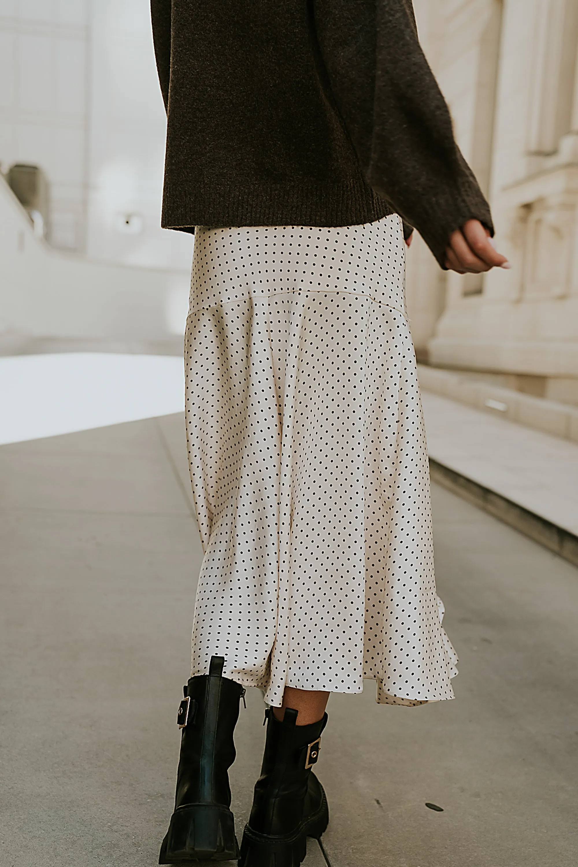 Everly Satin Midi Skirt sold by bohme product image thumbnail 2