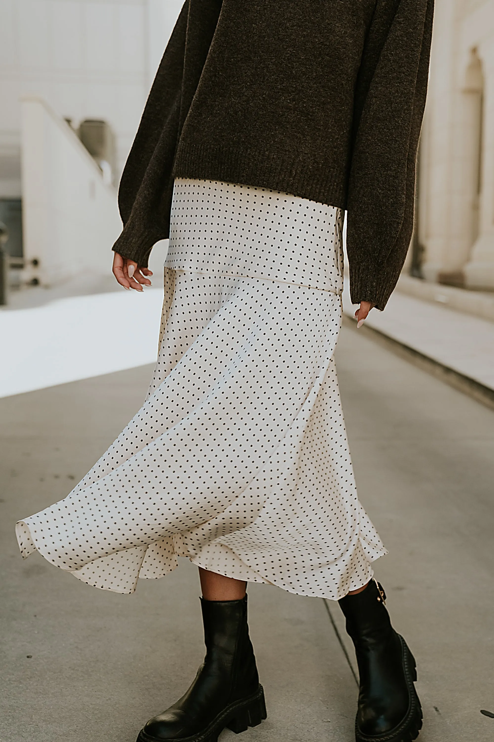 Everly Satin Midi Skirt sold by bohme product image thumbnail 4