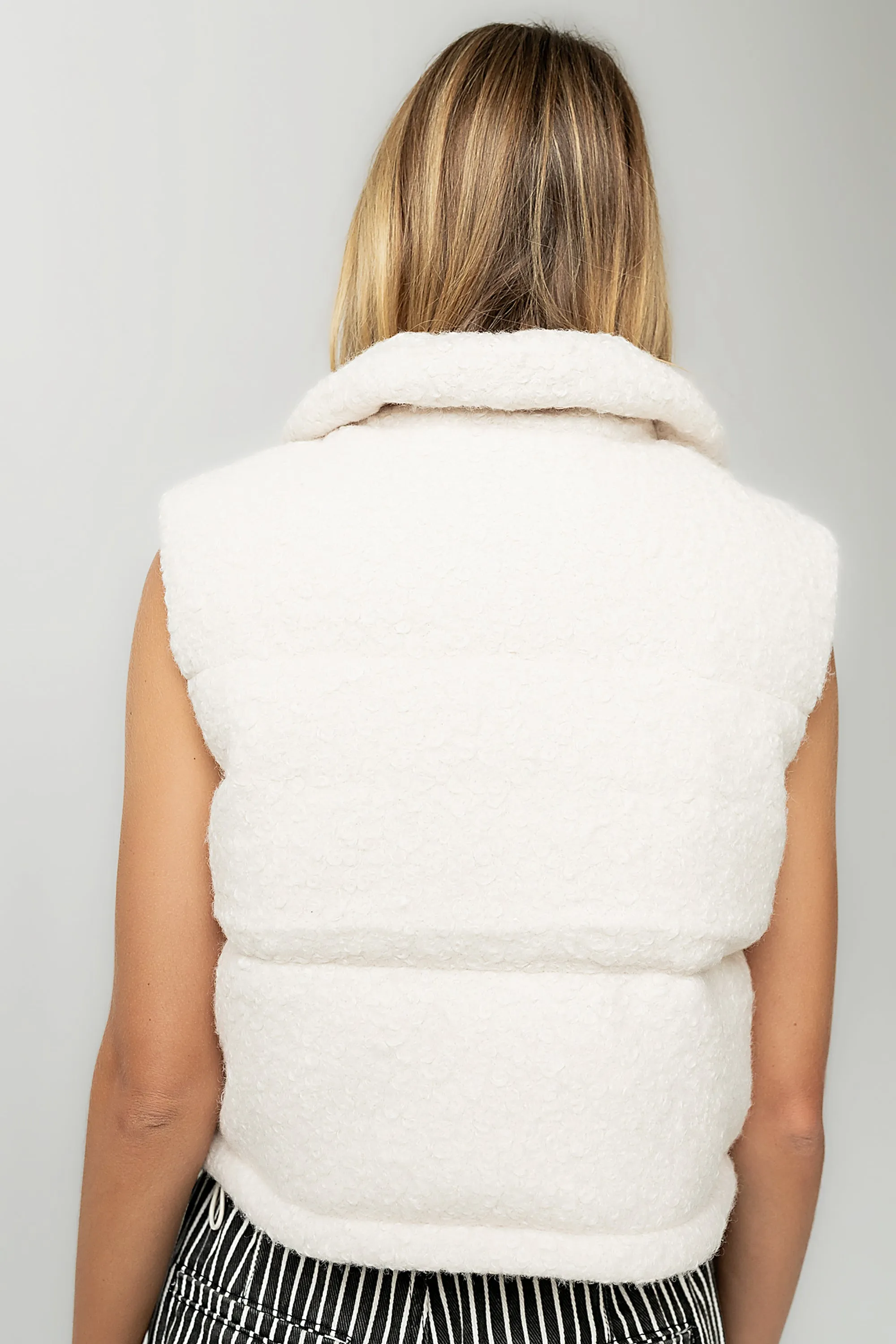 Nolan Puffer Vest in Ivory - FINAL SALE sold by bohme product image thumbnail 3