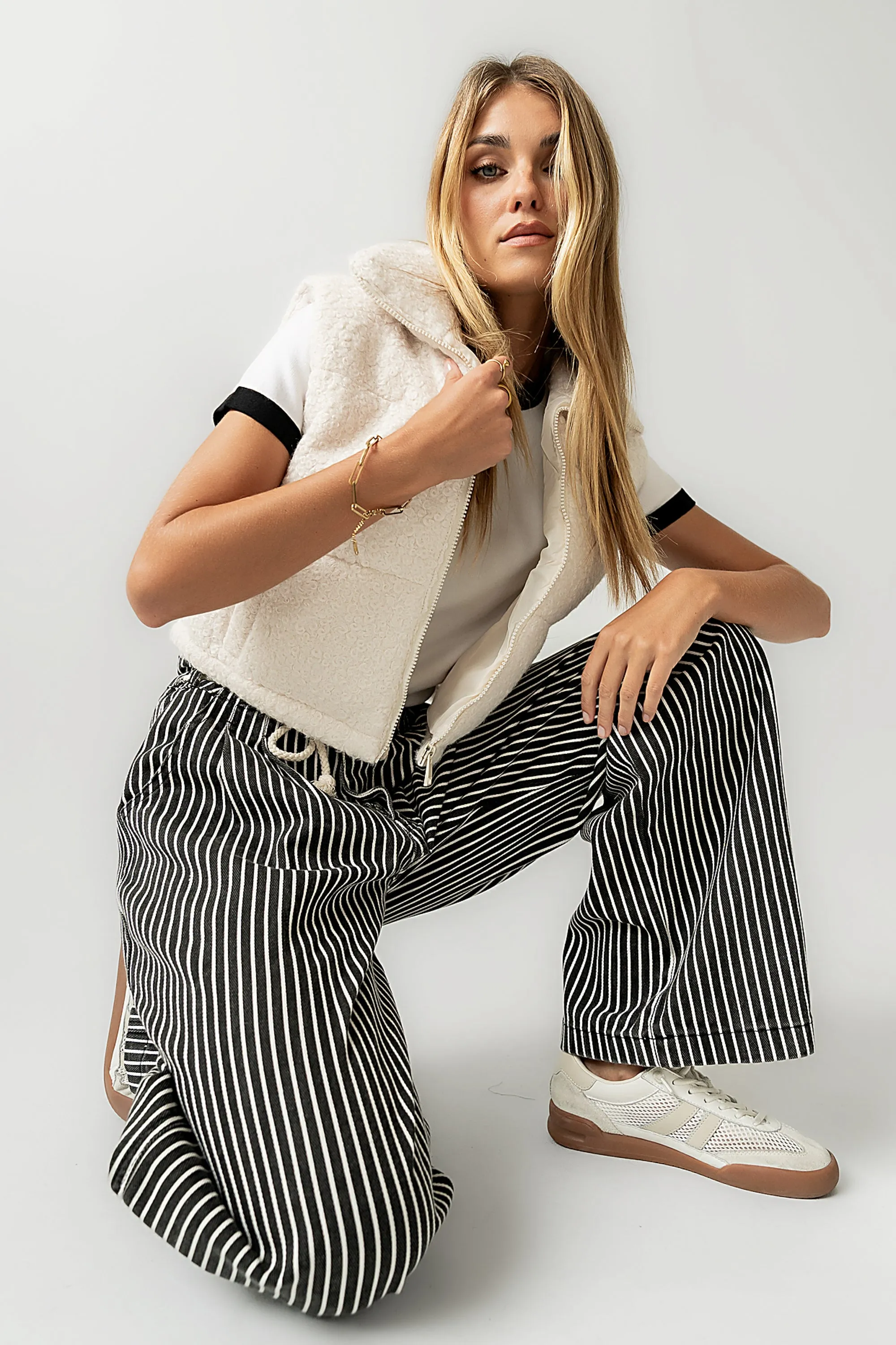 Nolan Puffer Vest in Ivory - FINAL SALE sold by bohme