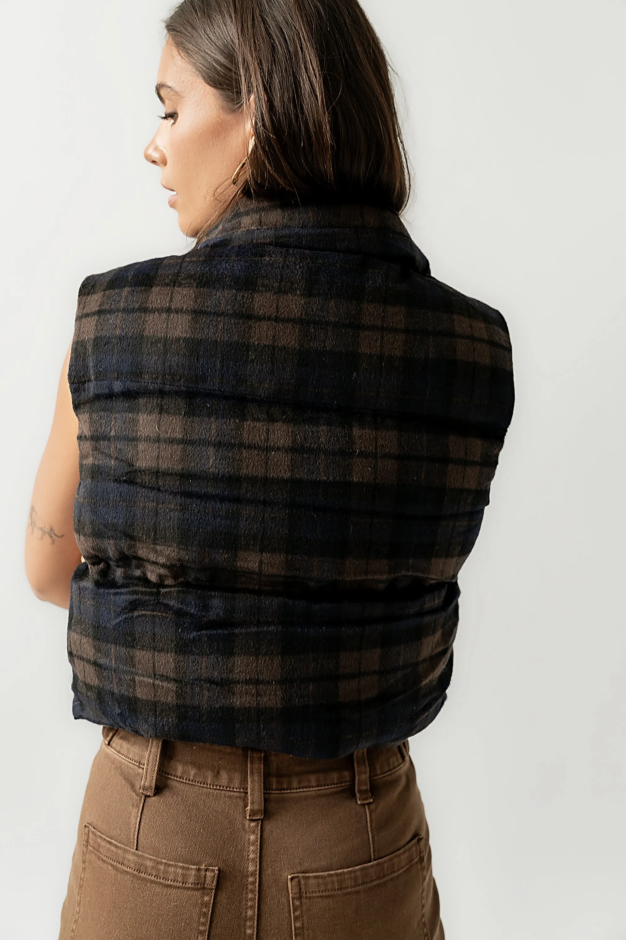 Brielle Puffer Vest in Navy sold by bohme product image thumbnail 4