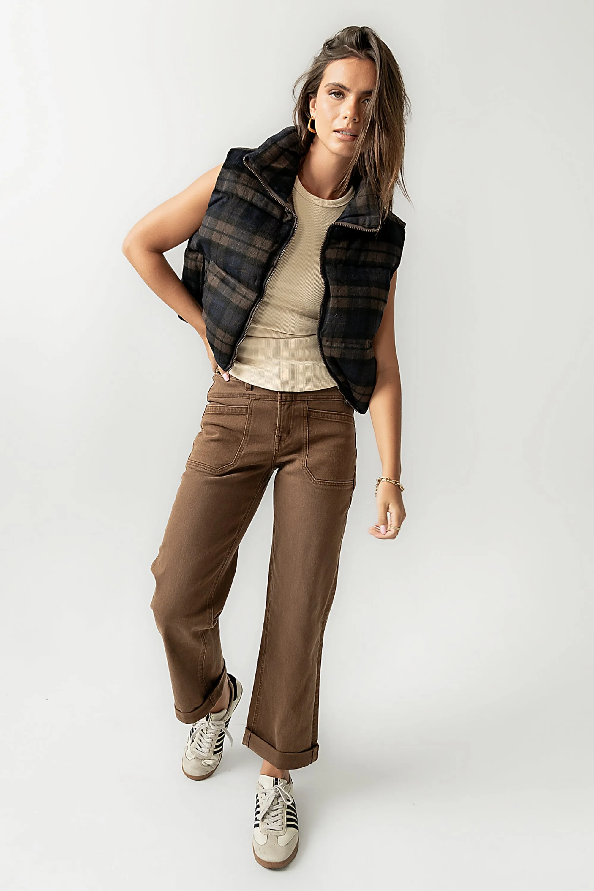 Brielle Puffer Vest in Navy sold by bohme product image thumbnail 3