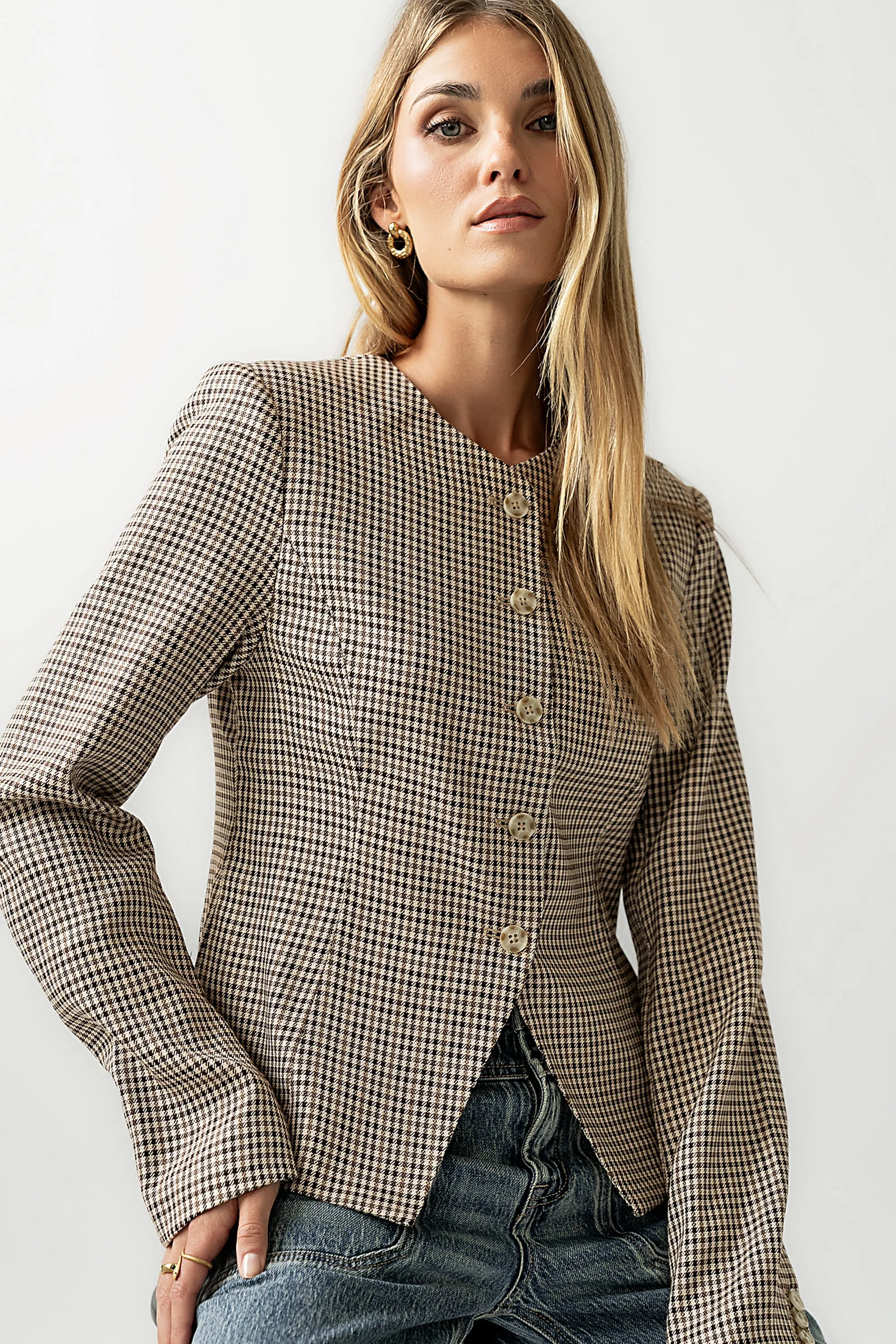 Talia Houndstooth Jacket sold by bohme product image thumbnail 5