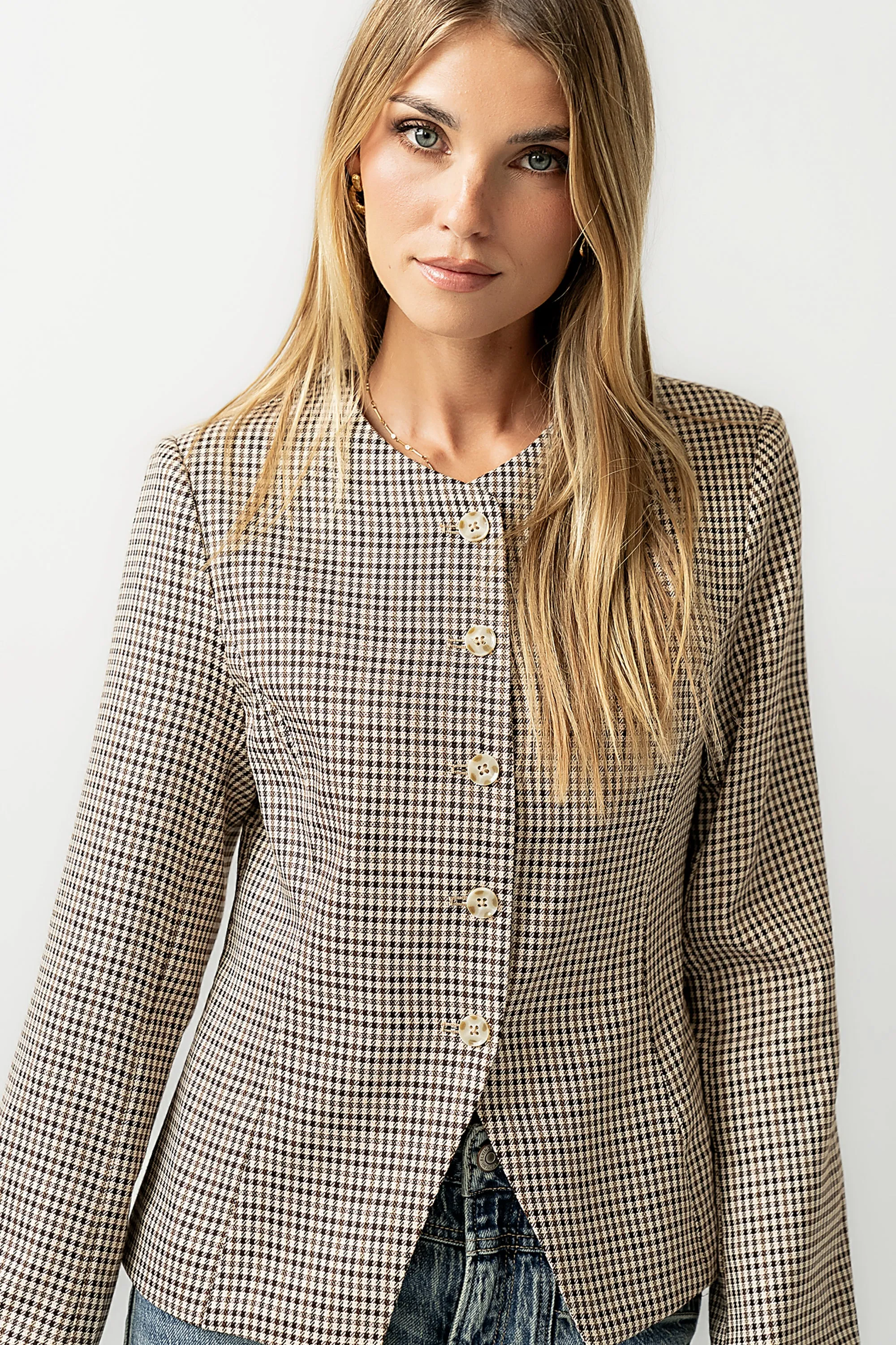 Talia Houndstooth Jacket sold by bohme product image thumbnail 2