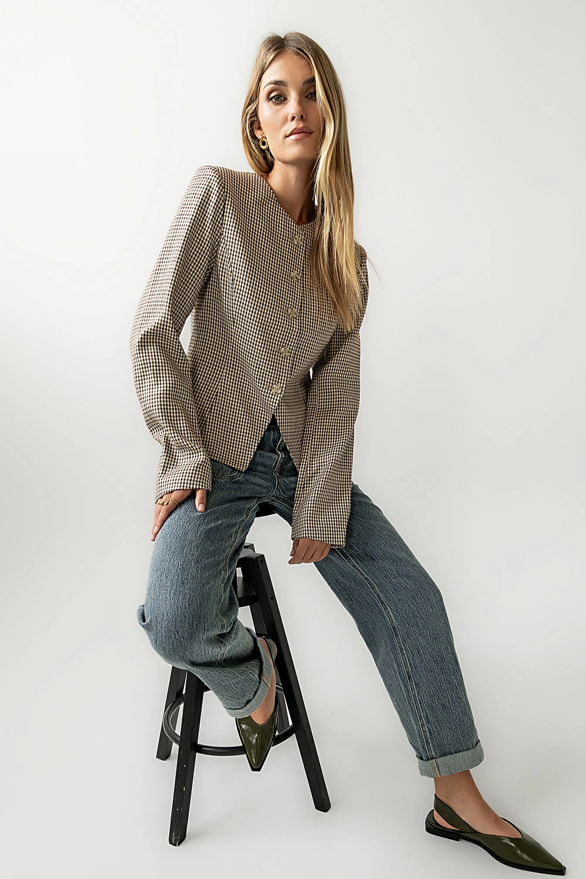 Talia Houndstooth Jacket sold by bohme product image thumbnail 4