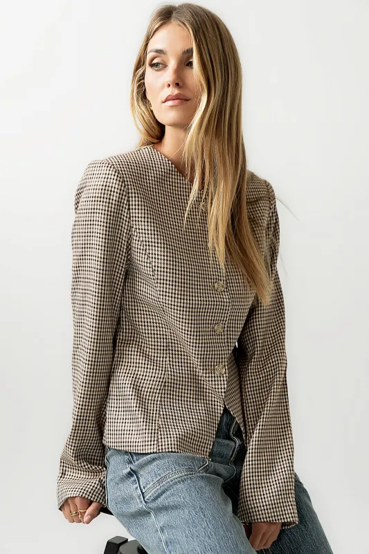 Talia Houndstooth Jacket sold by bohme