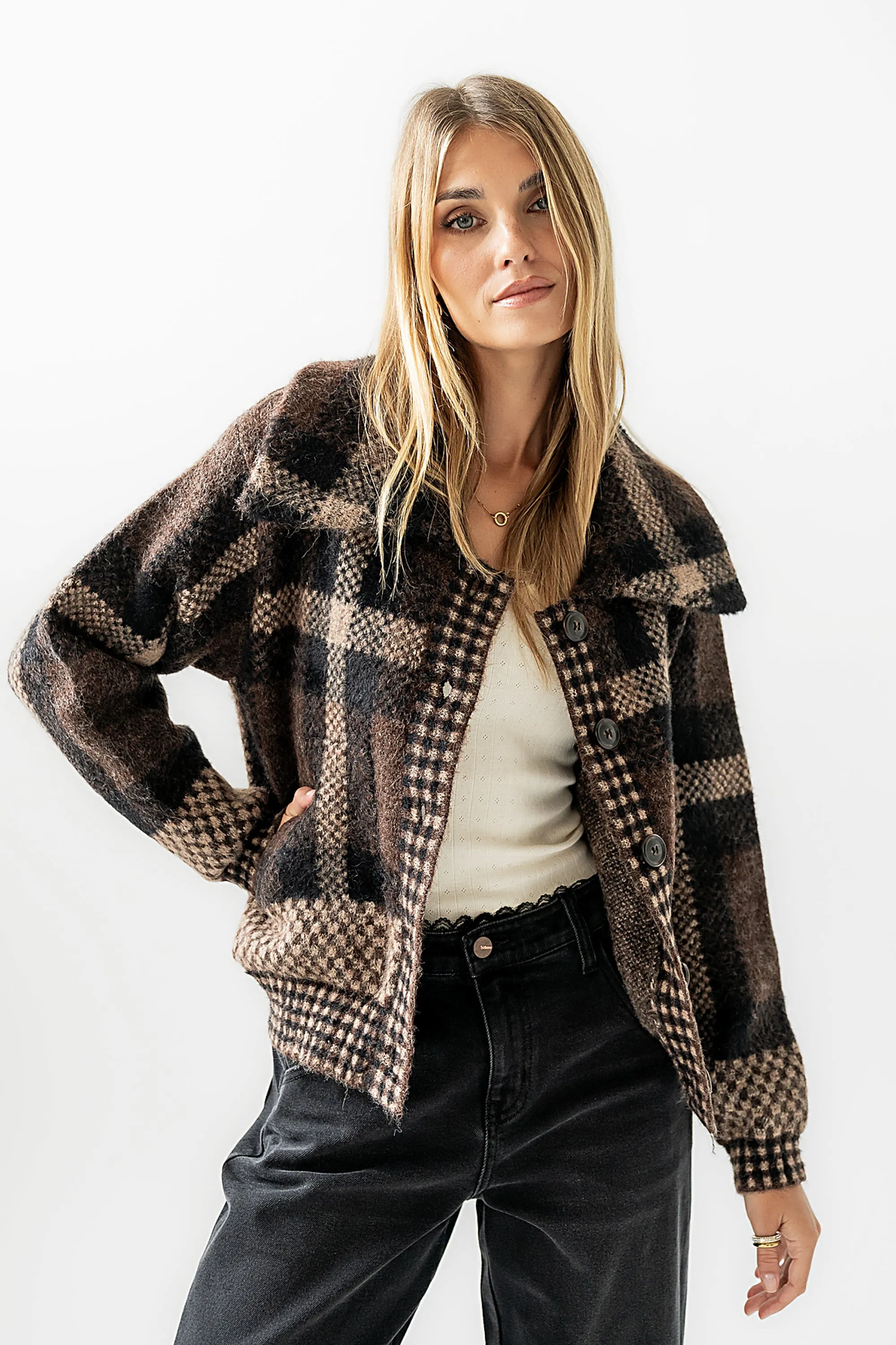 Janelle Plaid Jacket sold by bohme product image thumbnail 4
