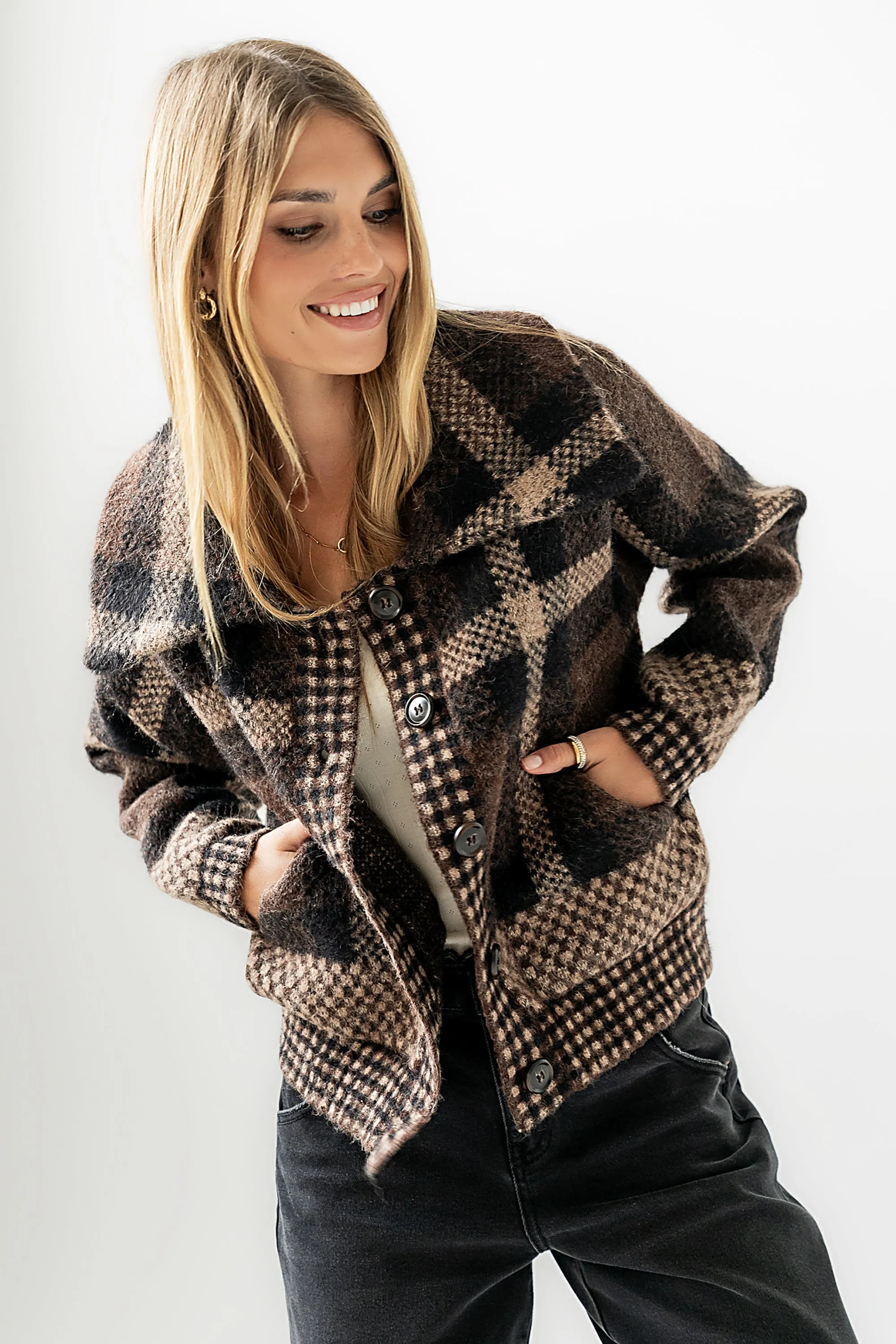Janelle Plaid Jacket sold by bohme product image thumbnail 2