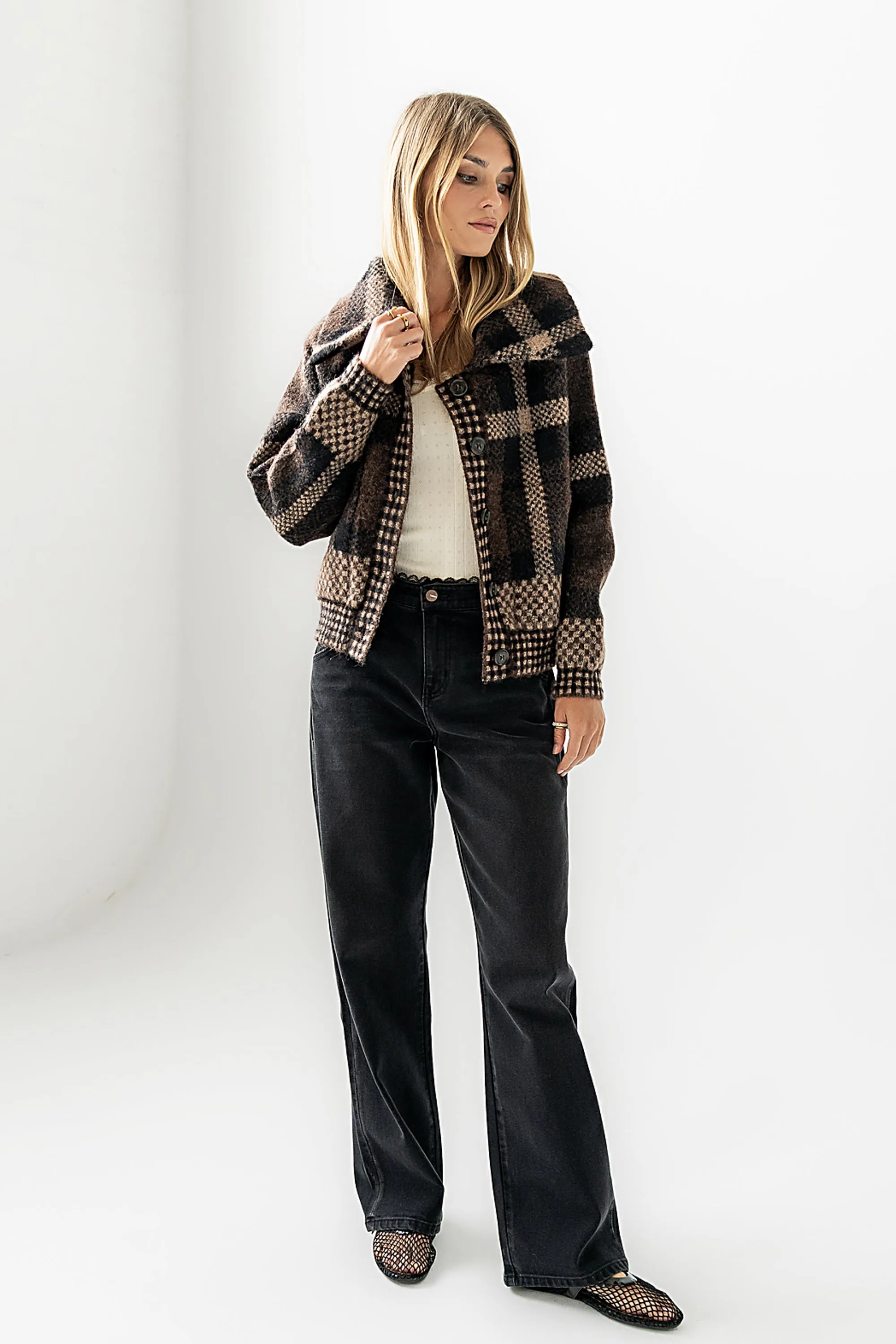 Janelle Plaid Jacket sold by bohme product image thumbnail 5