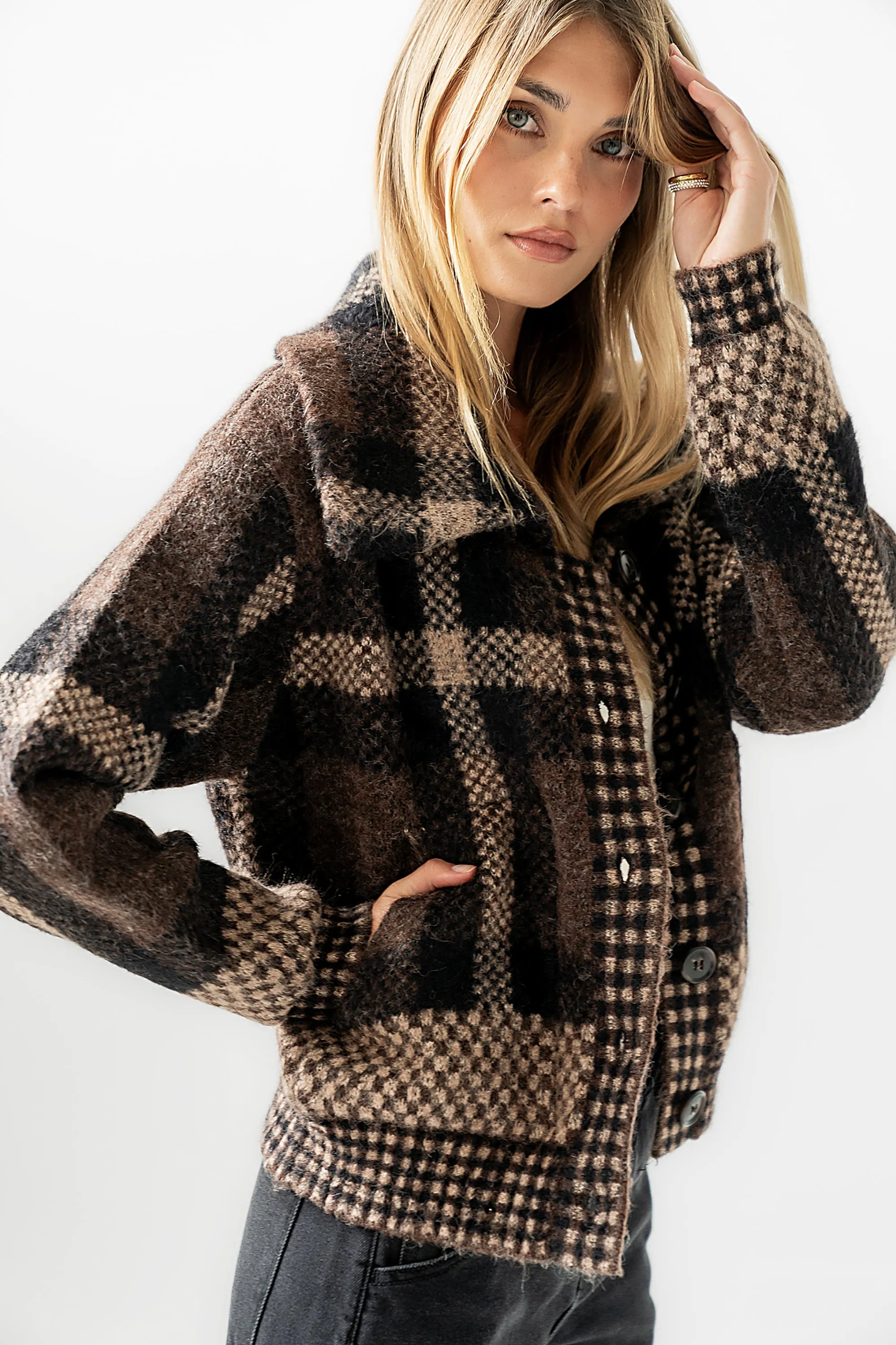 Janelle Plaid Jacket sold by bohme product image thumbnail 3