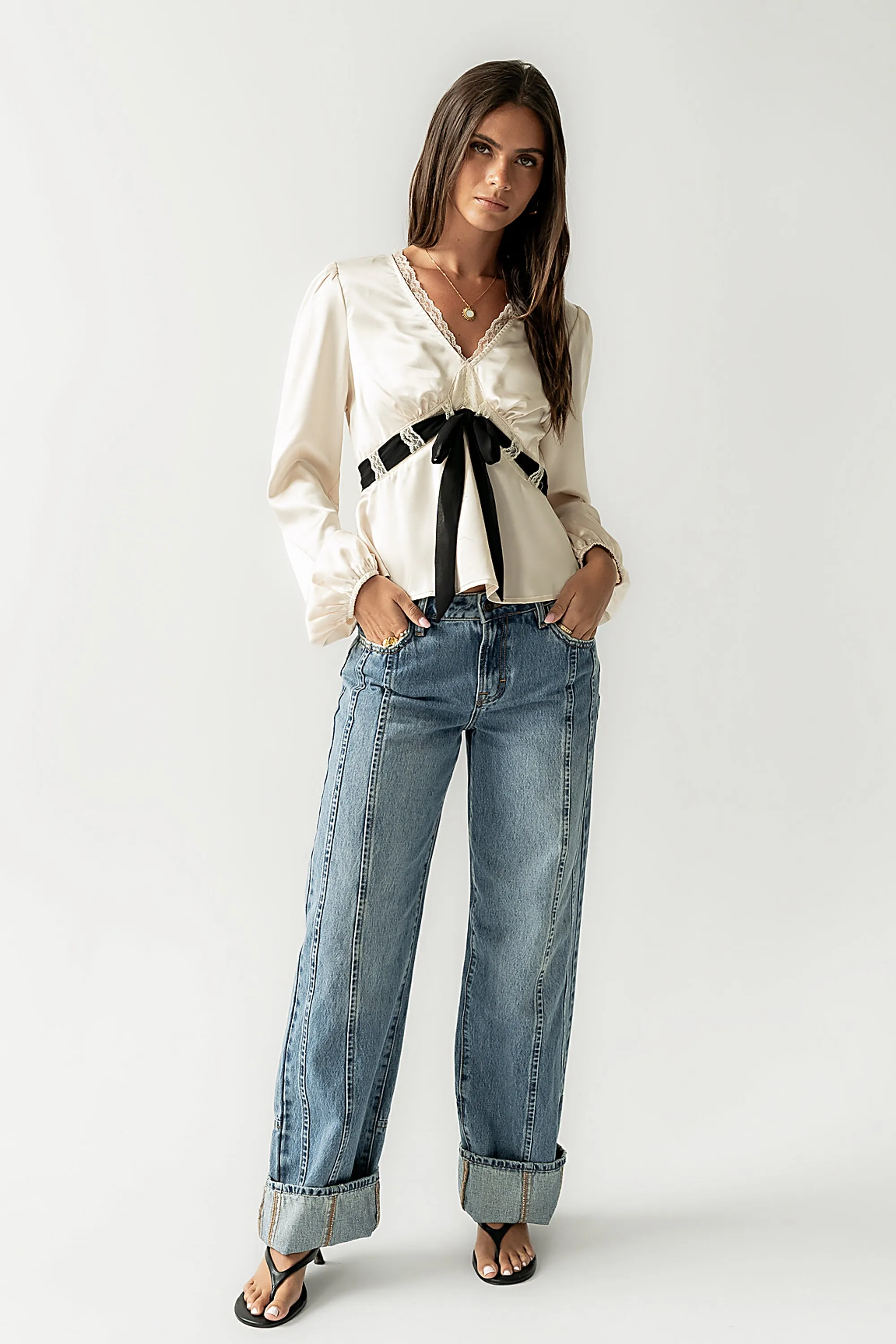 Margot Satin Blouse - FINAL SALE sold by bohme product image thumbnail 5