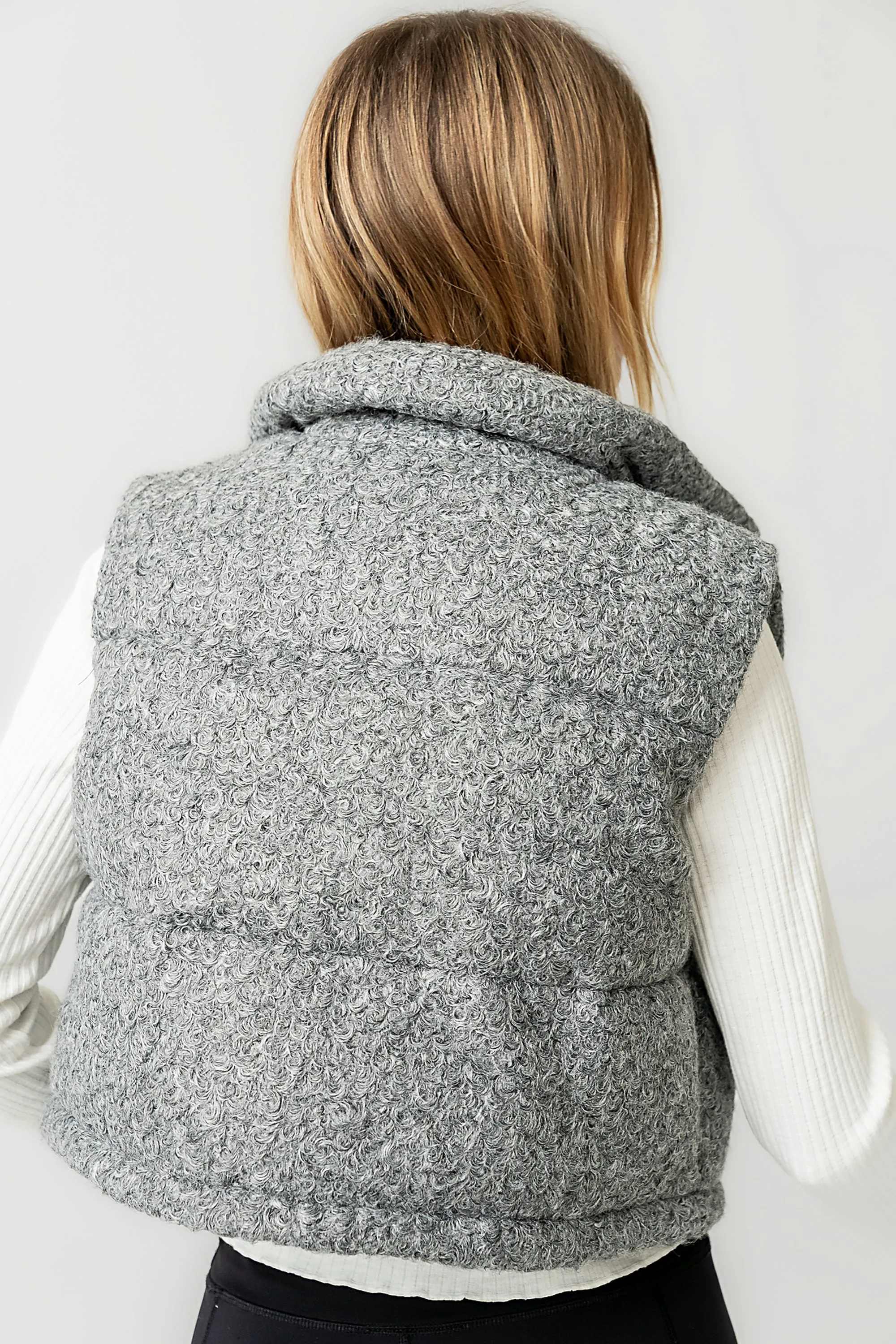 Nolan Puffer Vest in Grey - FINAL SALE sold by bohme product image thumbnail 2