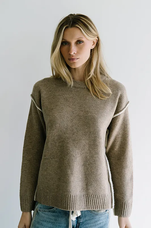 Brea Contrast Sweater sold by bohme