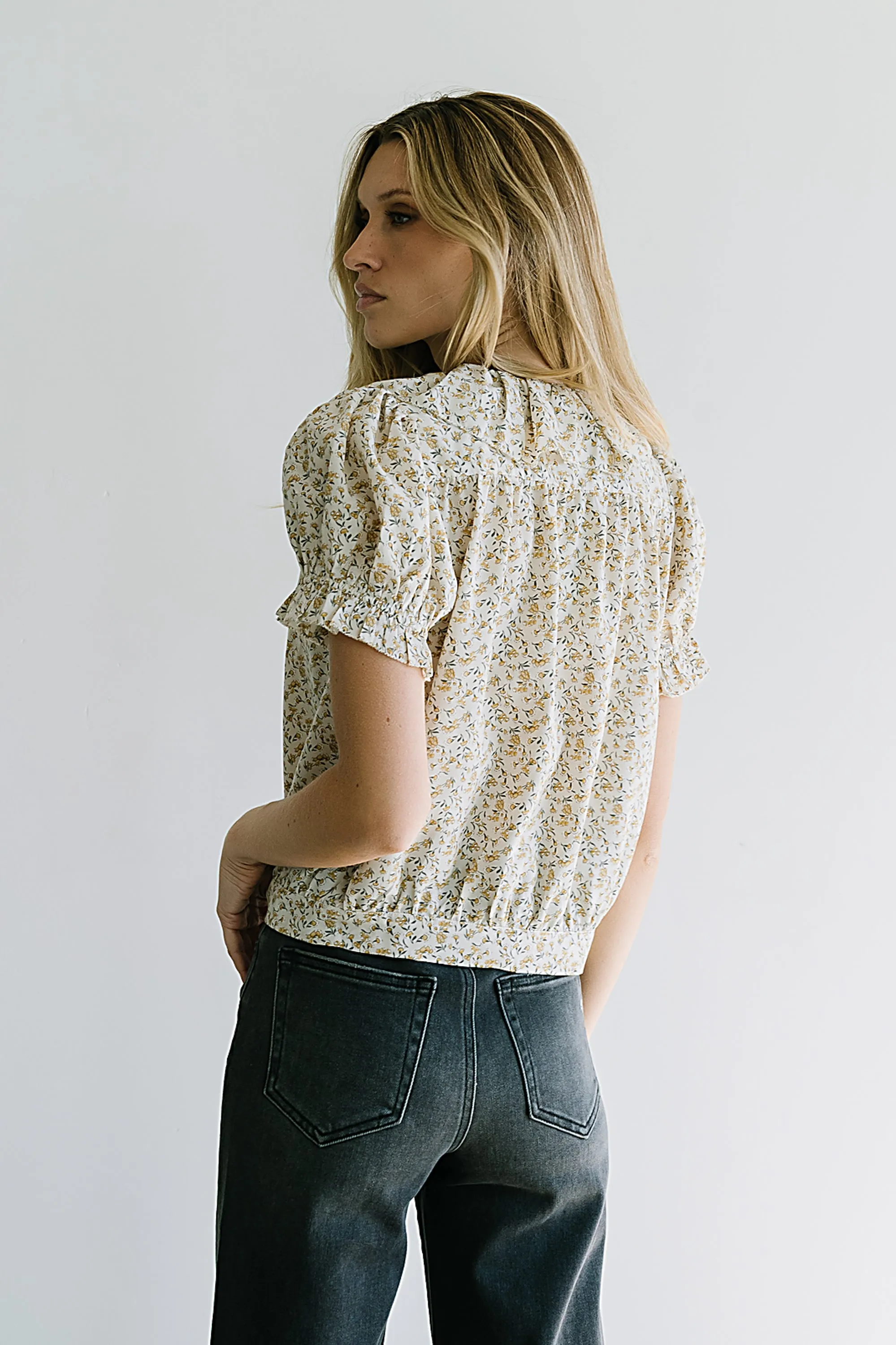 Bennie Collared Blouse in Cream sold by bohme product image thumbnail 3