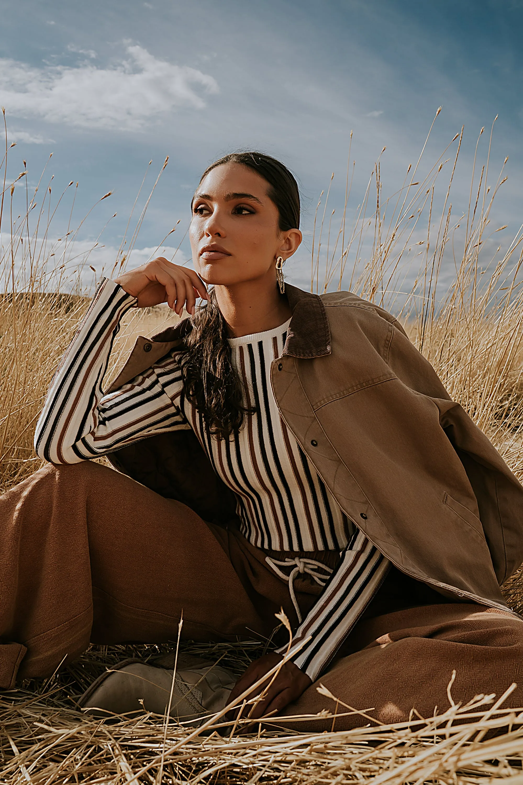 Roman Chore Jacket in Taupe sold by bohme product image thumbnail 3