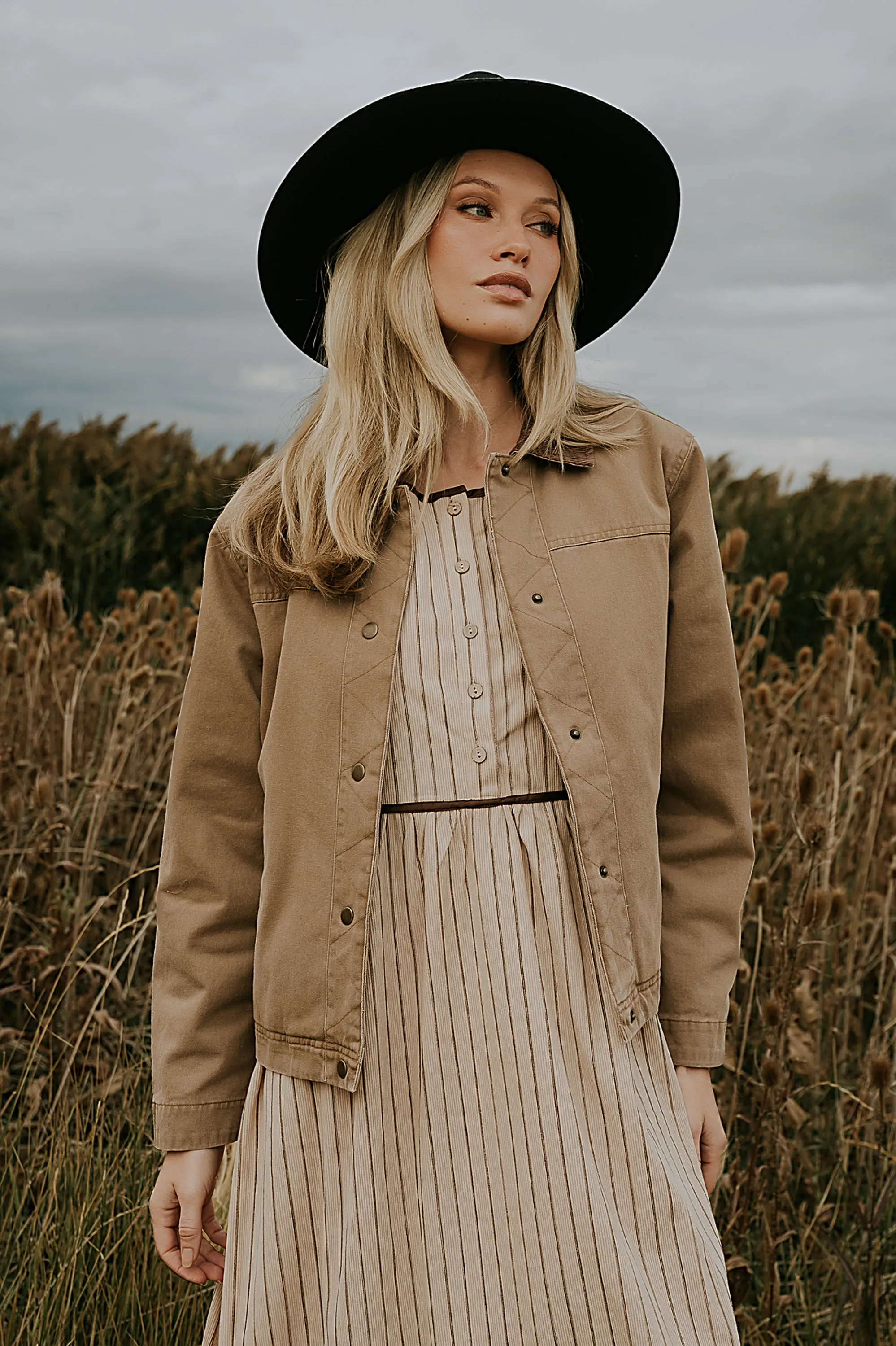 Roman Chore Jacket in Taupe sold by bohme product image thumbnail 5