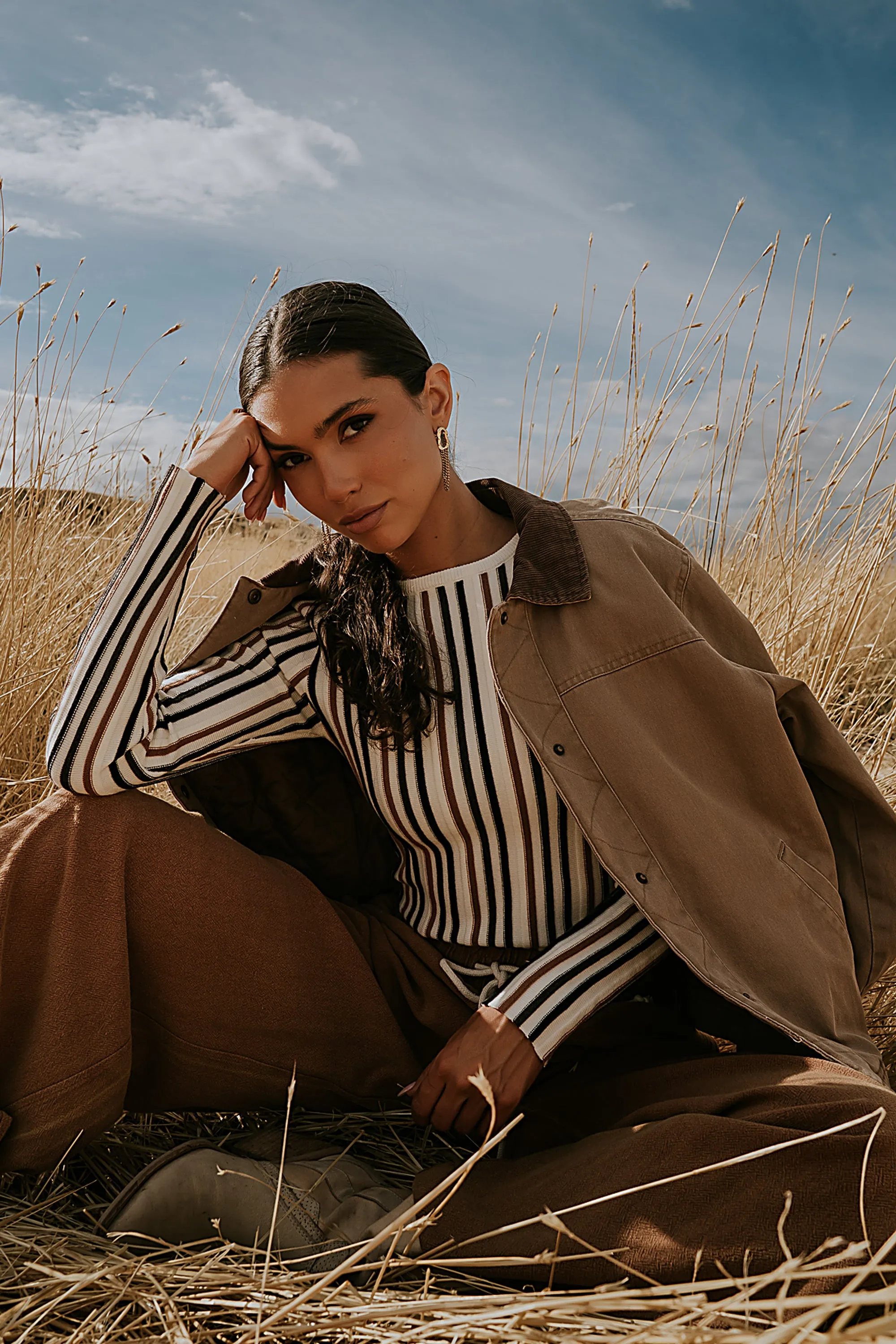 Roman Chore Jacket in Taupe sold by bohme product image thumbnail 4