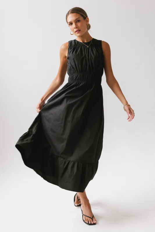 Carmina Tiered Dress in Black - FINAL SALE sold by bohme