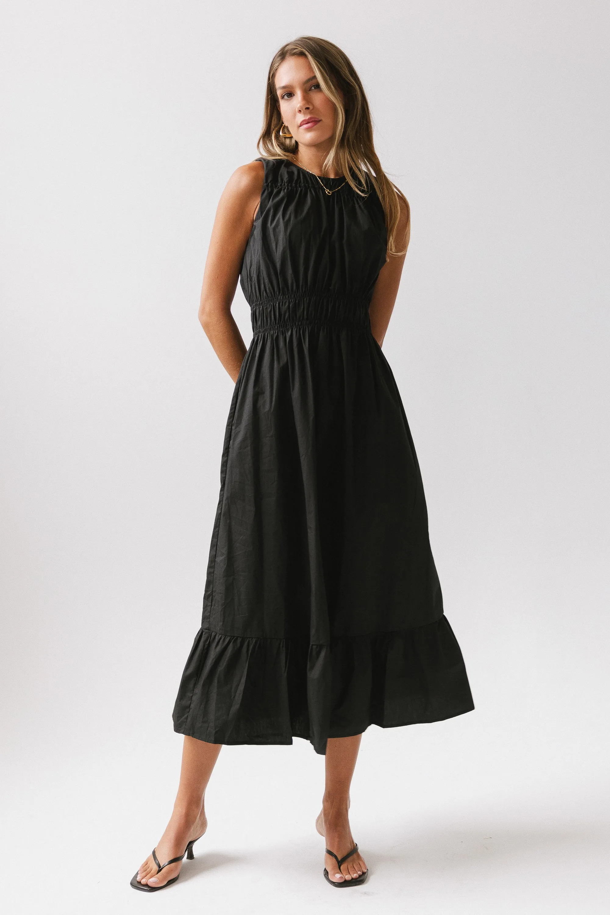 Carmina Tiered Dress in Black - FINAL SALE sold by bohme product image thumbnail 4
